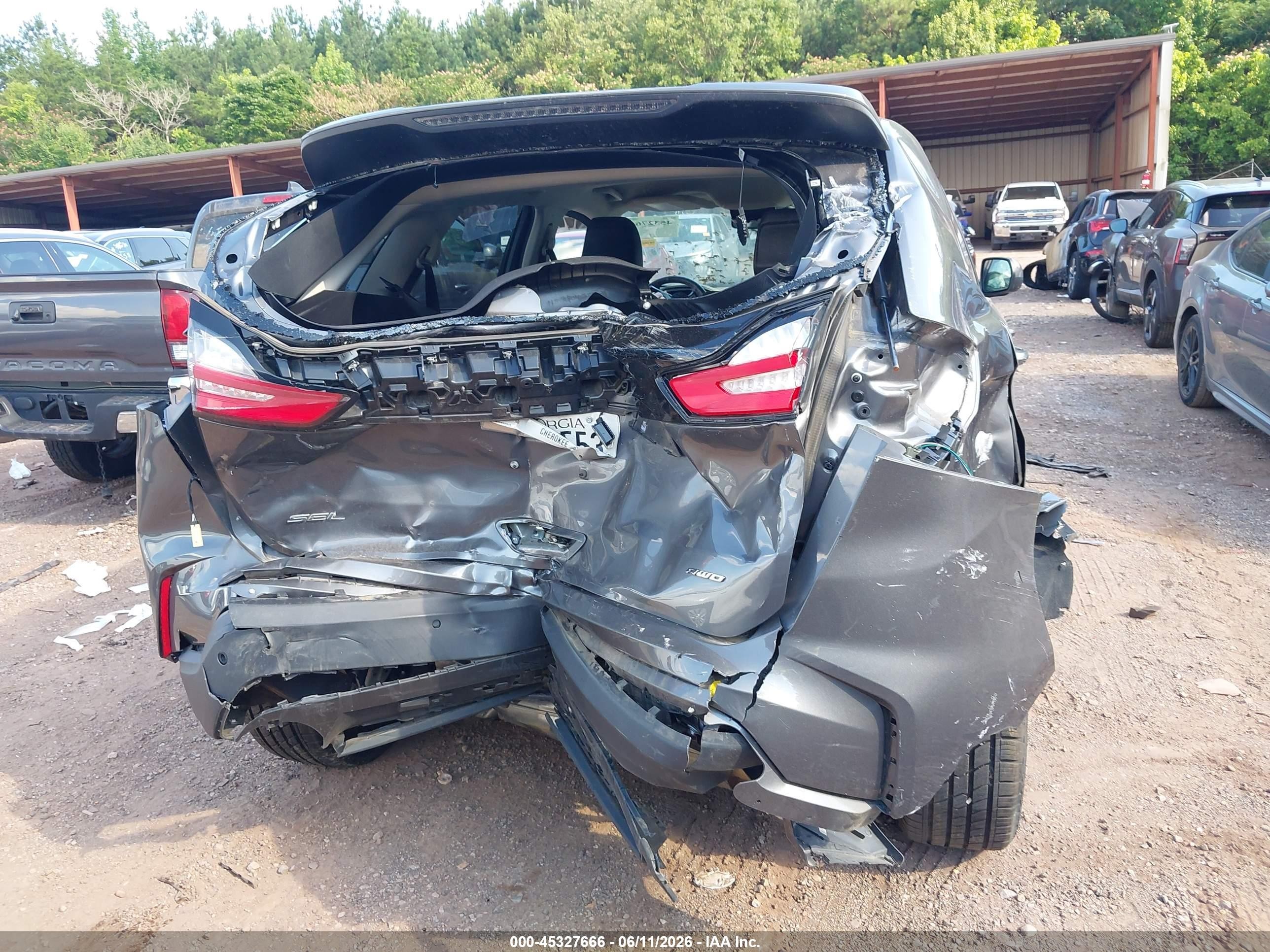 2024 Ford Edge Sel Серый vin: 2FMPK4J93RBA98008
