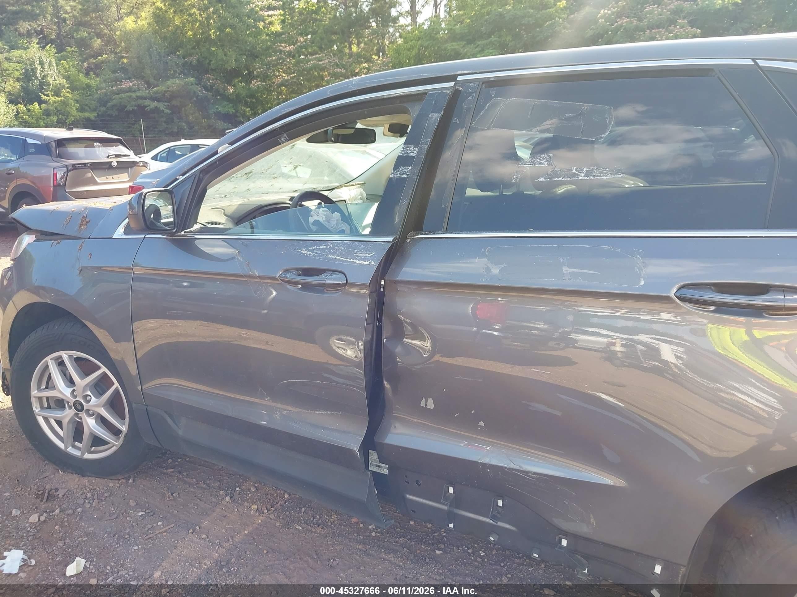 2024 Ford Edge Sel Серый vin: 2FMPK4J93RBA98008