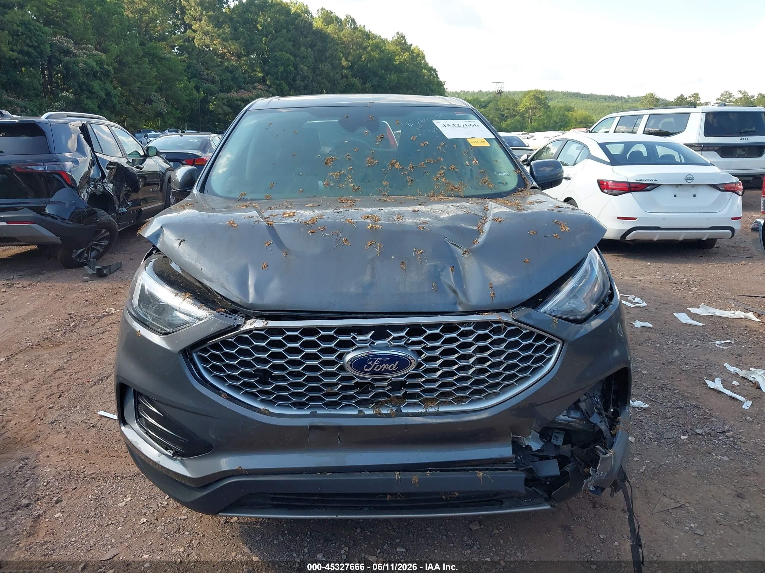 2024 Ford Edge Sel Серый vin: 2FMPK4J93RBA98008