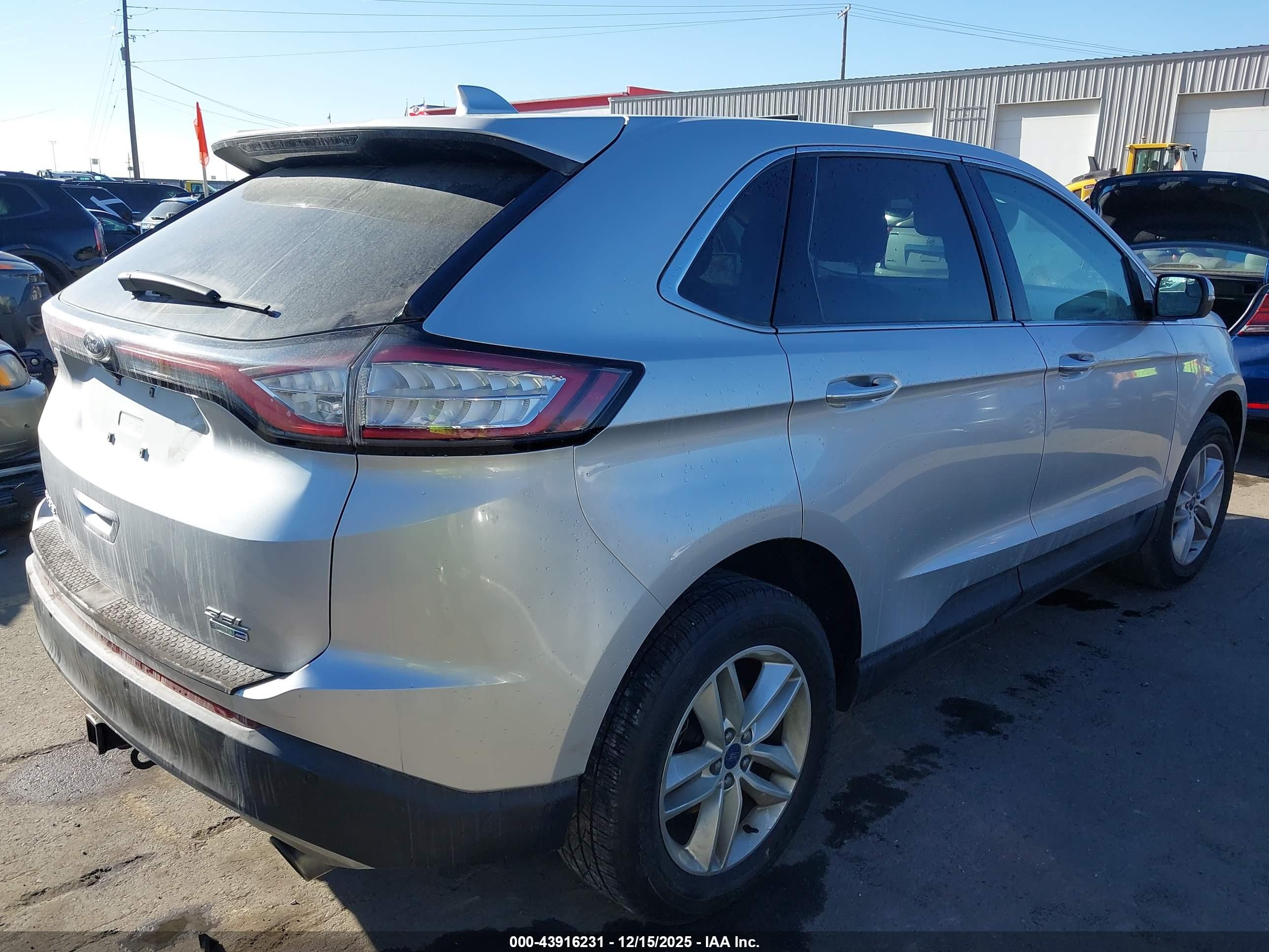 2016 Ford Edge Sel Silver vin: 2FMPK4J94GBC41884