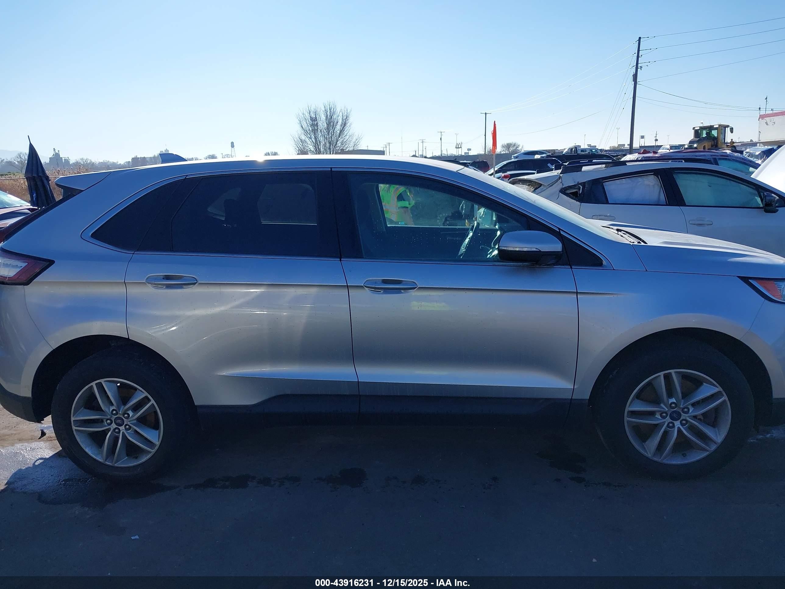 2016 Ford Edge Sel Silver vin: 2FMPK4J94GBC41884