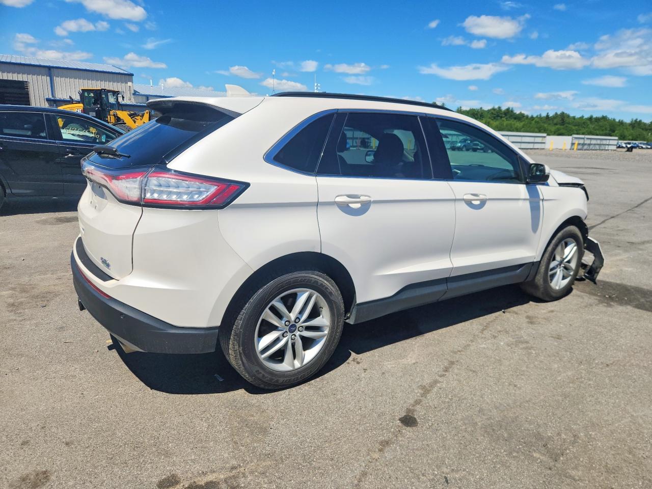 2017 Ford Edge White vin: 2FMPK4J94HBB54097