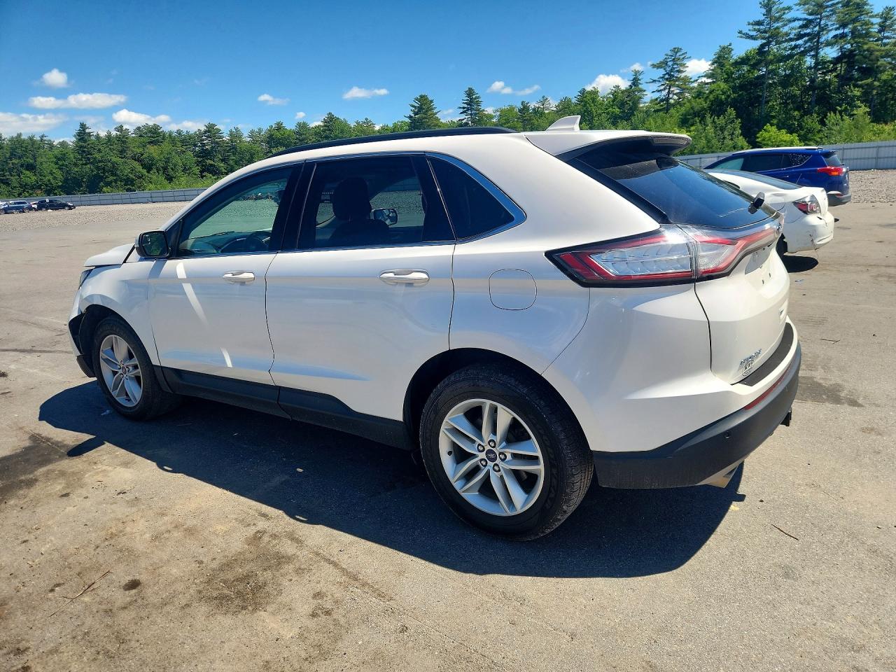 2017 Ford Edge White vin: 2FMPK4J94HBB54097