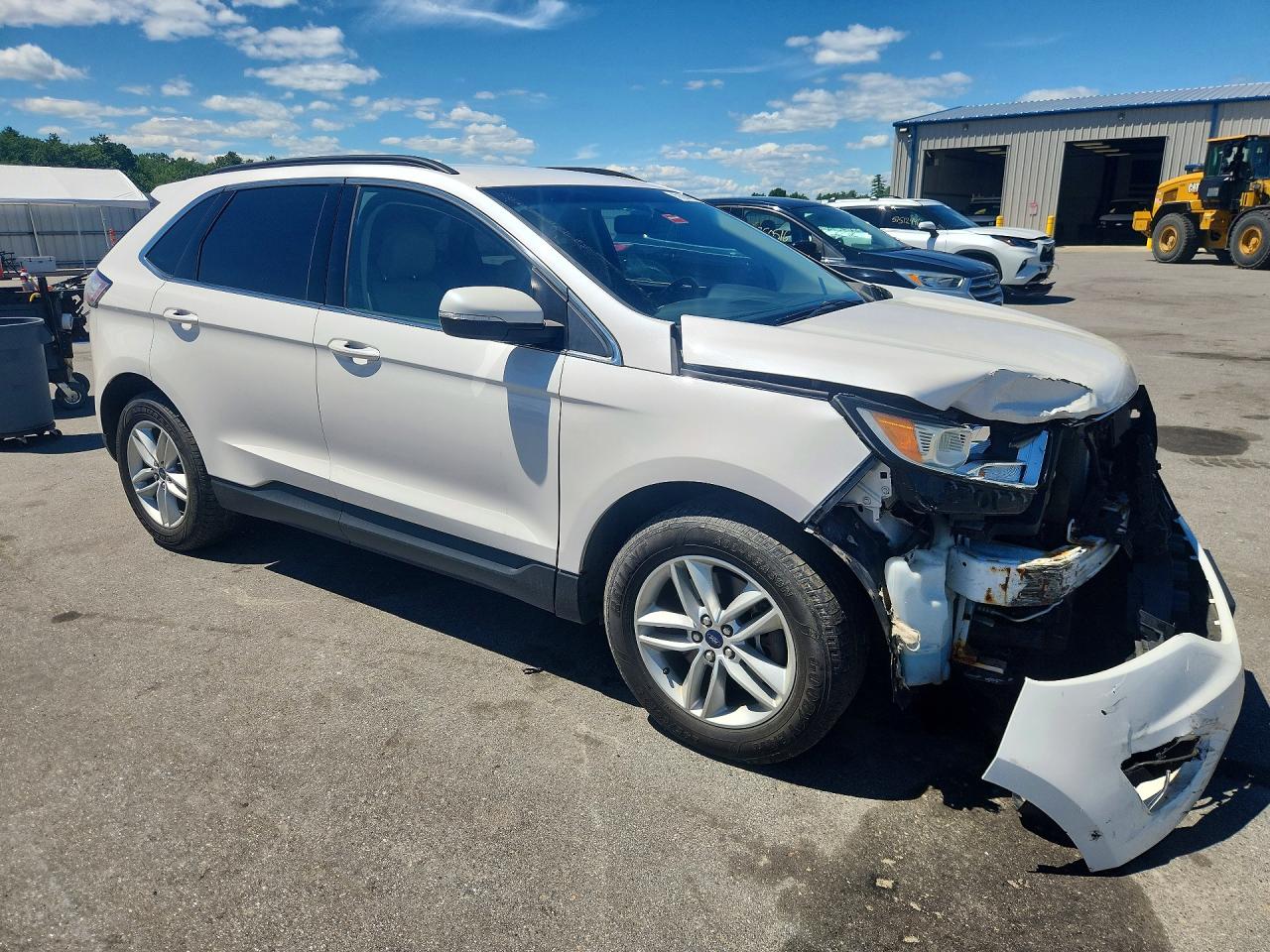 2017 Ford Edge White vin: 2FMPK4J94HBB54097