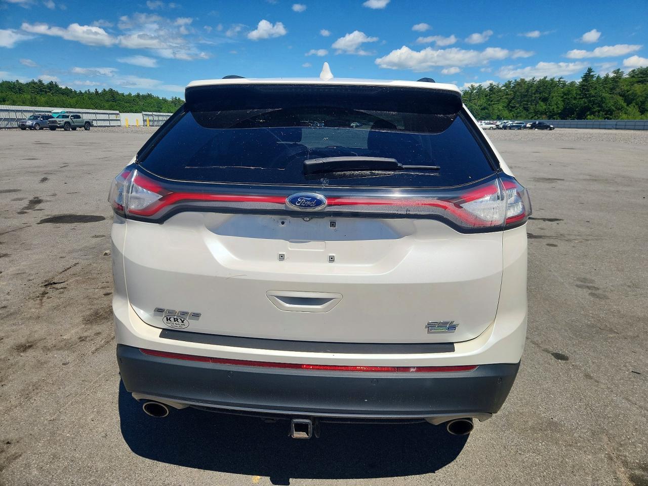 2017 Ford Edge White vin: 2FMPK4J94HBB54097