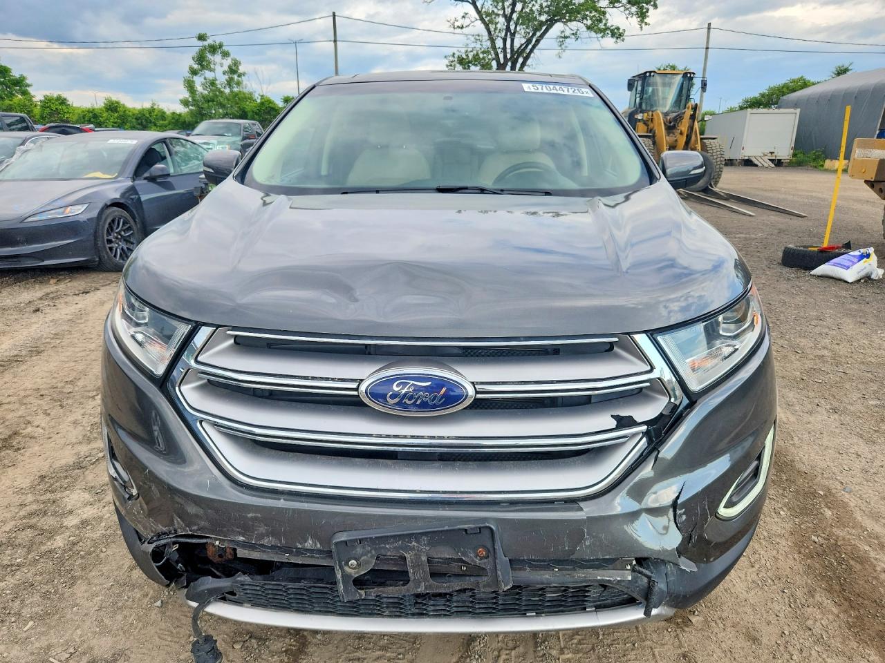 2017 Ford Edge Sel Gray vin: 2FMPK4J94HBC33740