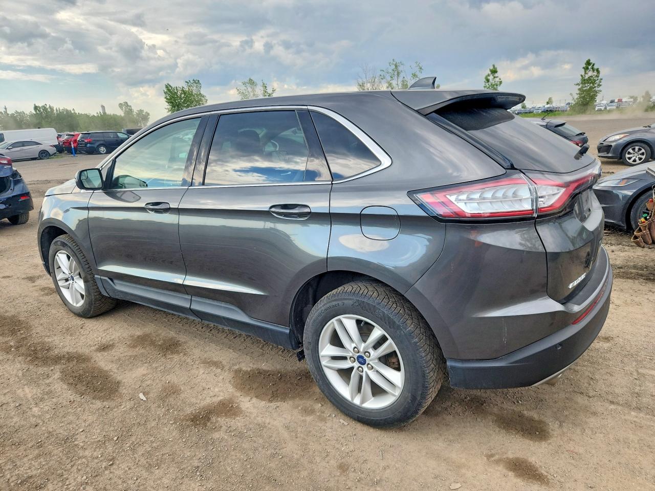 2017 Ford Edge Sel Gray vin: 2FMPK4J94HBC33740