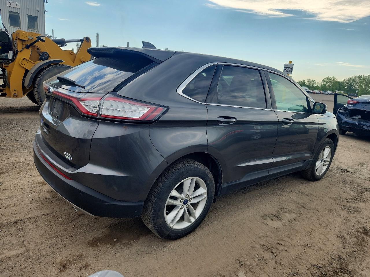 2017 Ford Edge Sel Gray vin: 2FMPK4J94HBC33740