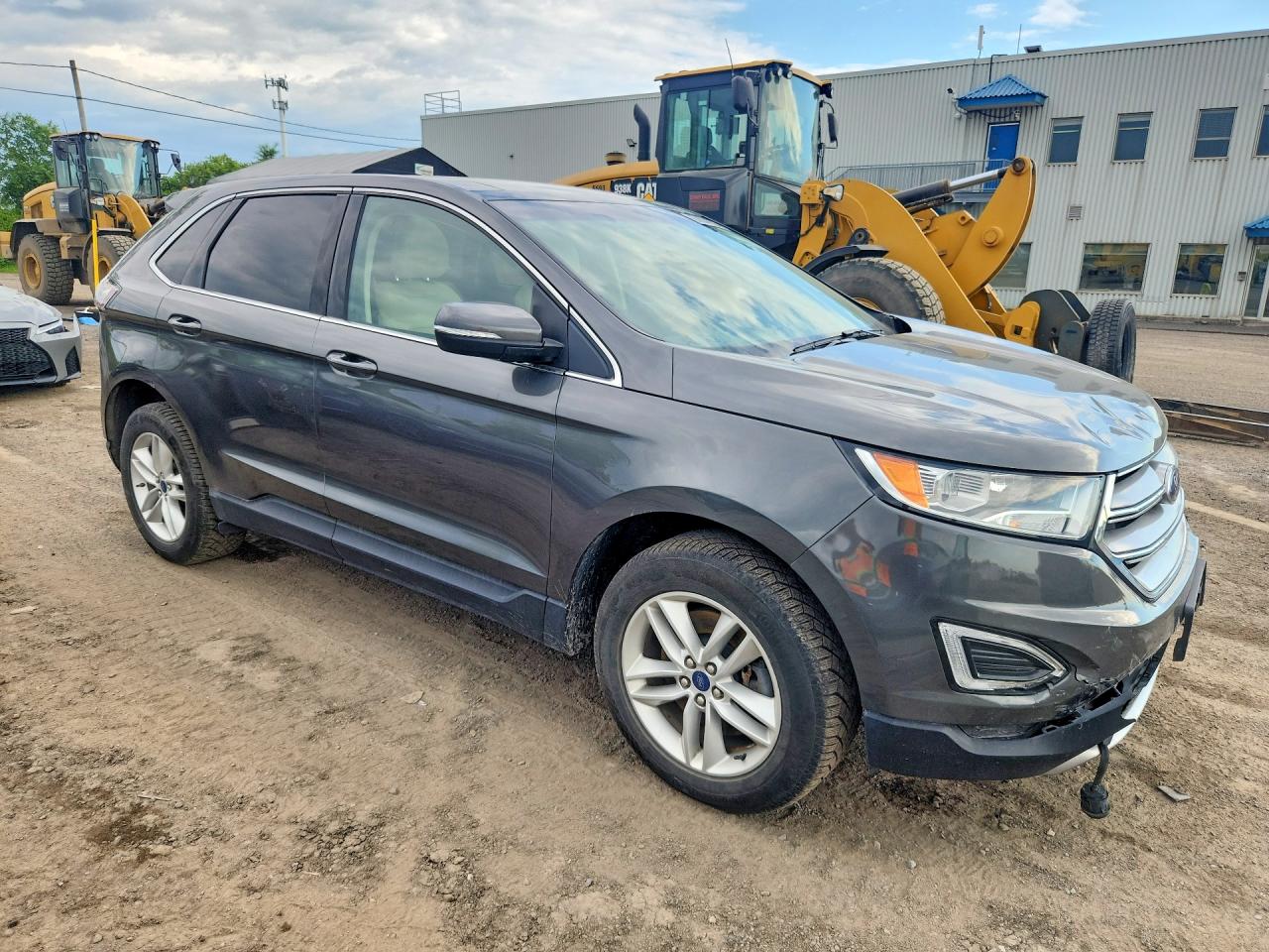 2017 Ford Edge Sel Gray vin: 2FMPK4J94HBC33740