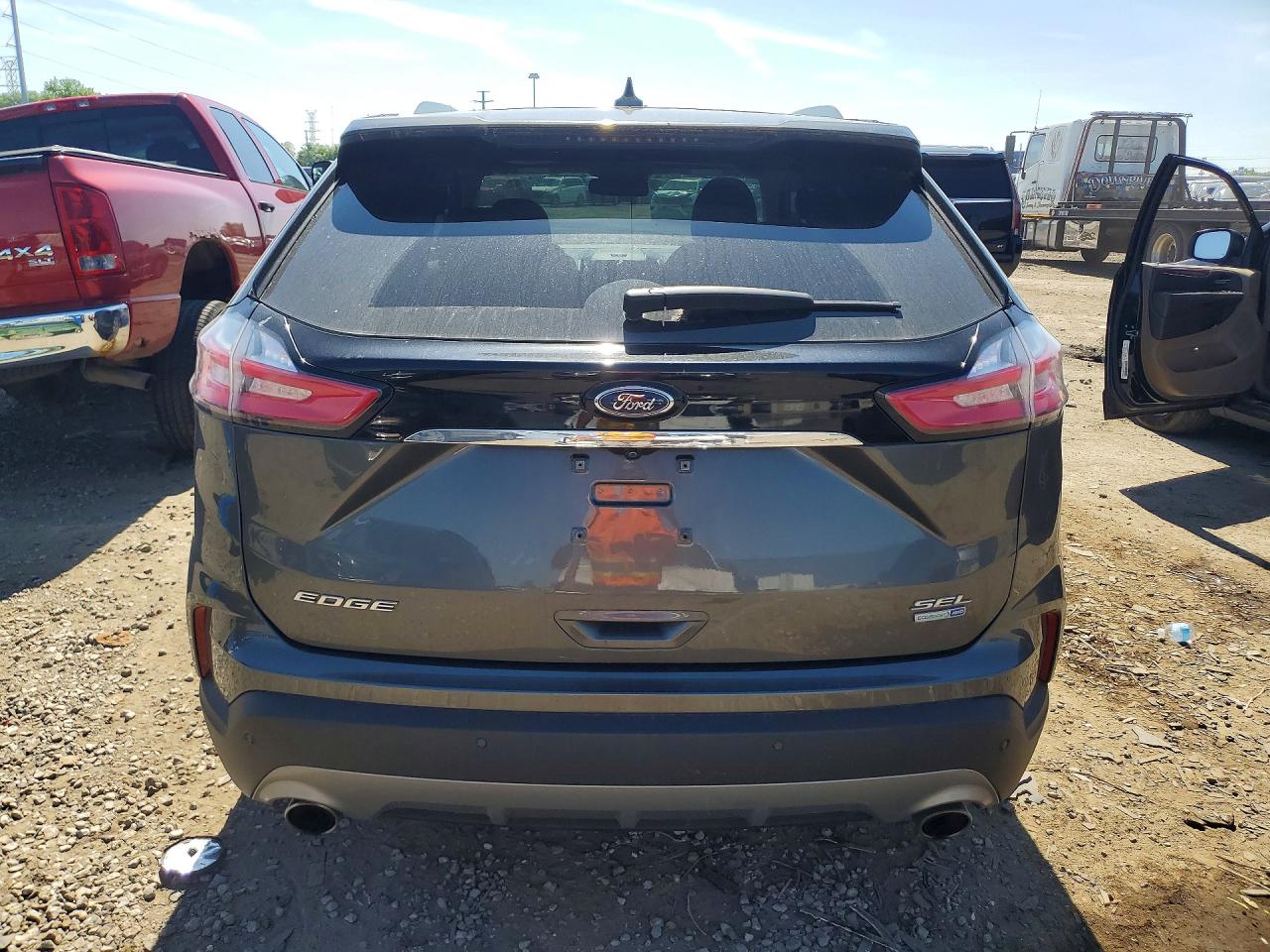 2019 Ford Edge Sel Gray vin: 2FMPK4J94KBB03769