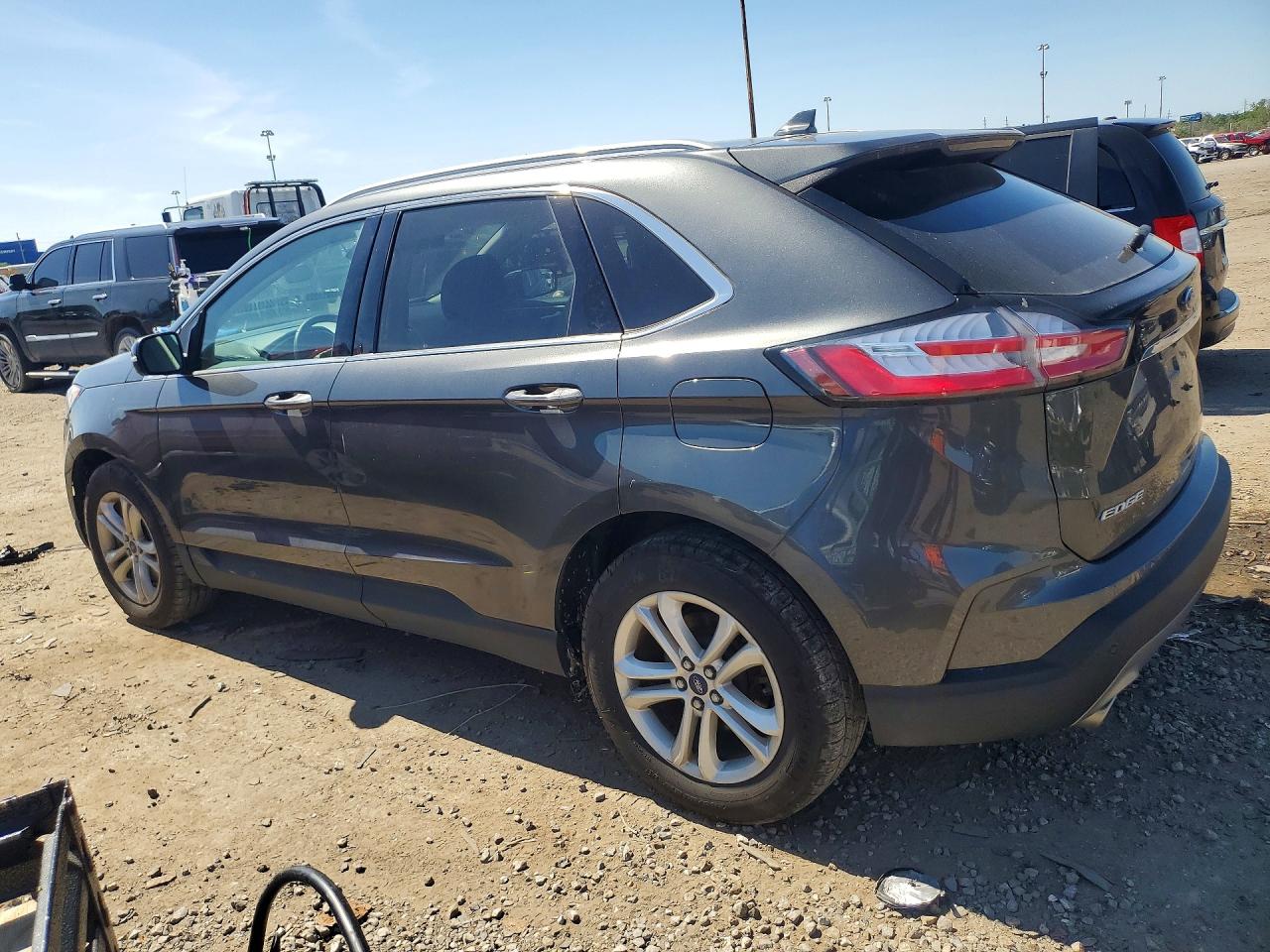 2019 Ford Edge Sel Gray vin: 2FMPK4J94KBB03769