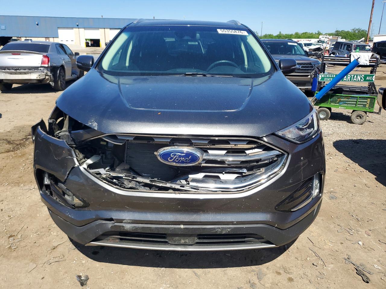2019 Ford Edge Sel Gray vin: 2FMPK4J94KBB03769