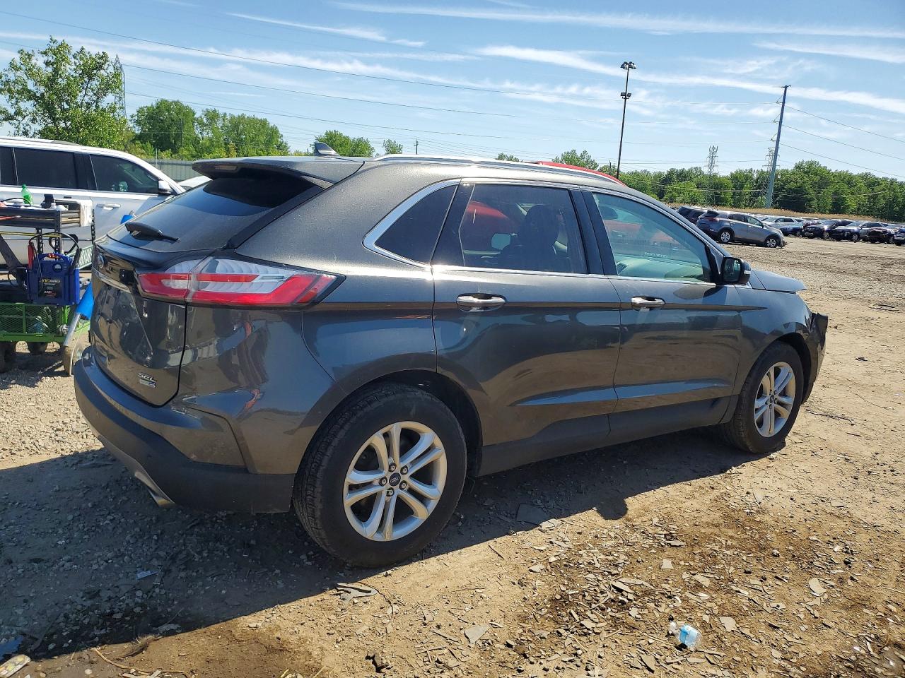 2019 Ford Edge Sel Gray vin: 2FMPK4J94KBB03769
