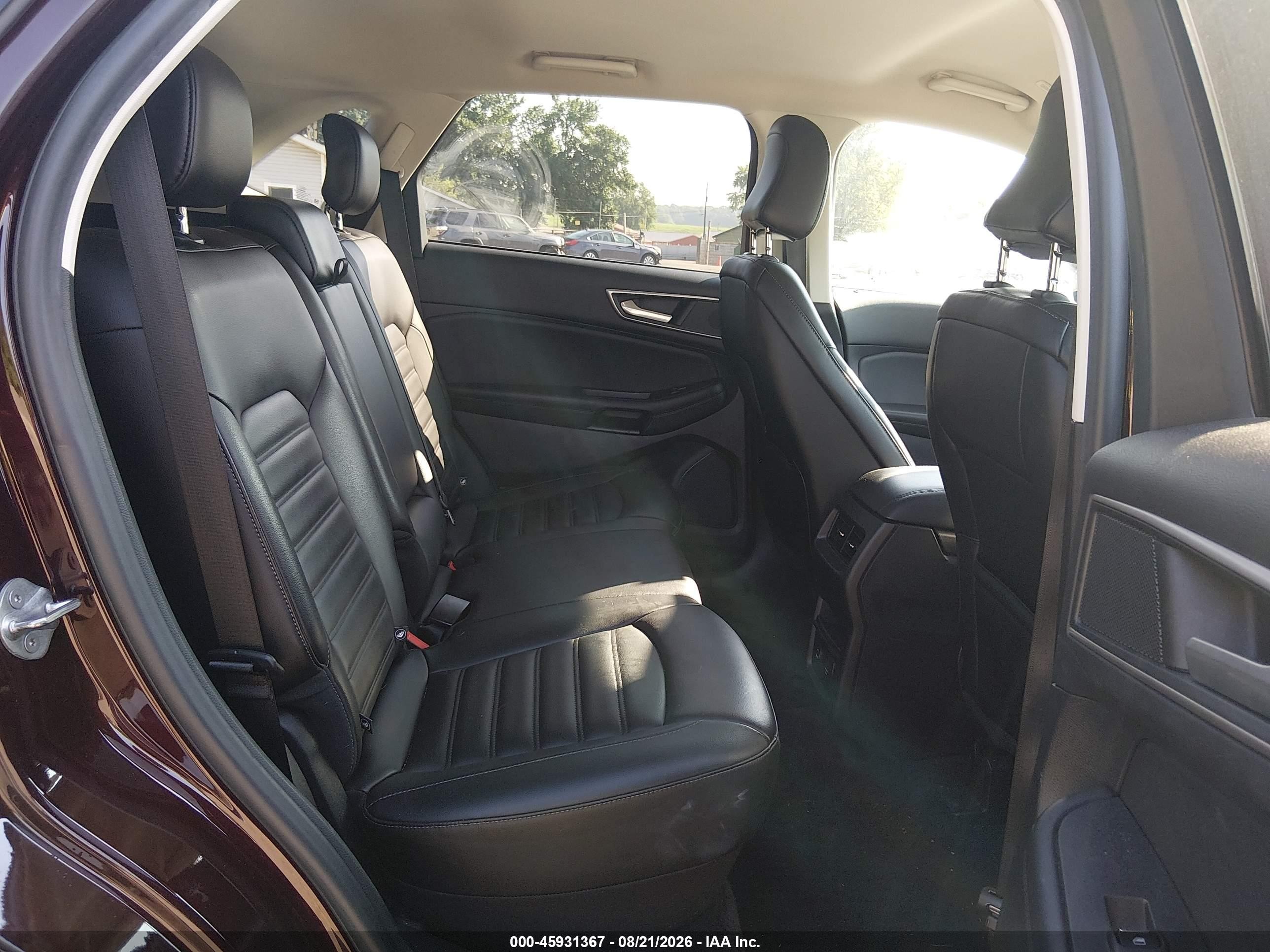 2021 Ford Edge Sel Burgundy vin: 2FMPK4J94MBA07840