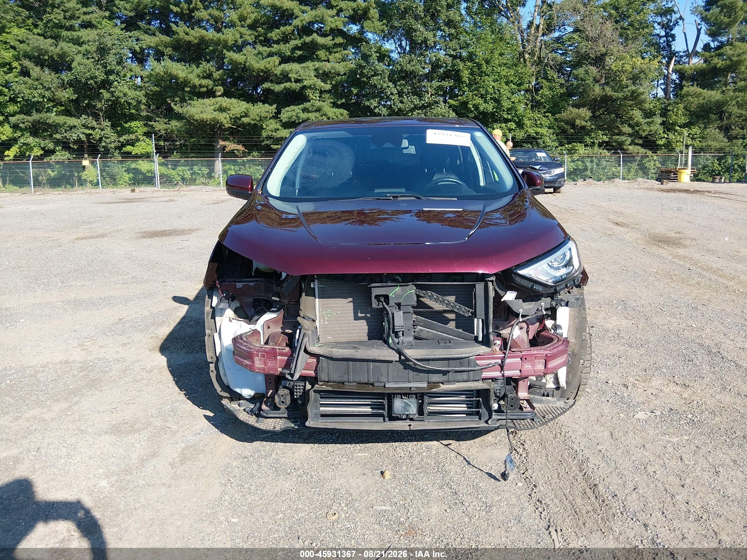 2021 Ford Edge Sel Burgundy vin: 2FMPK4J94MBA07840