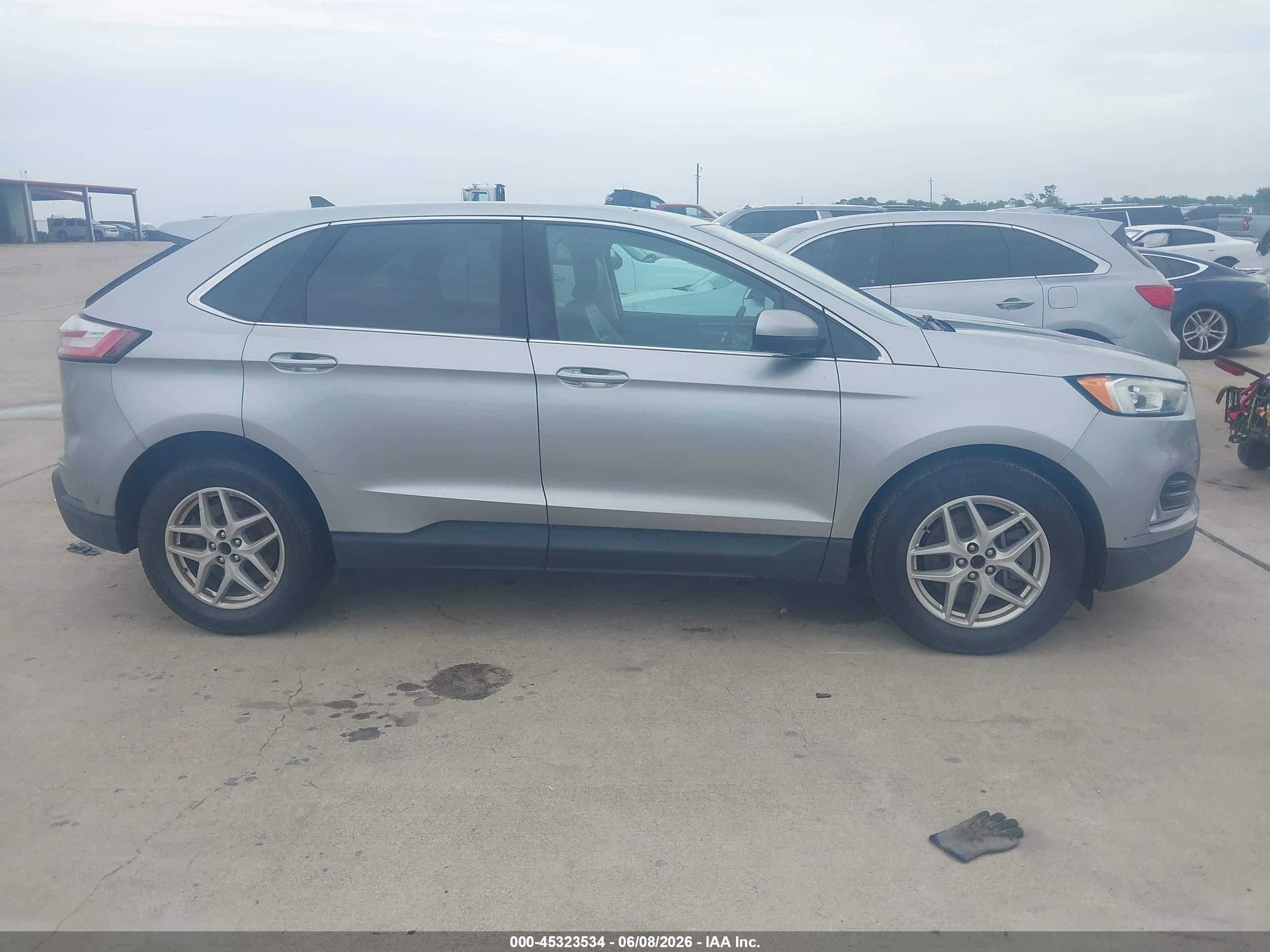 2021 Ford Edge Sel Silver vin: 2FMPK4J94MBA26582