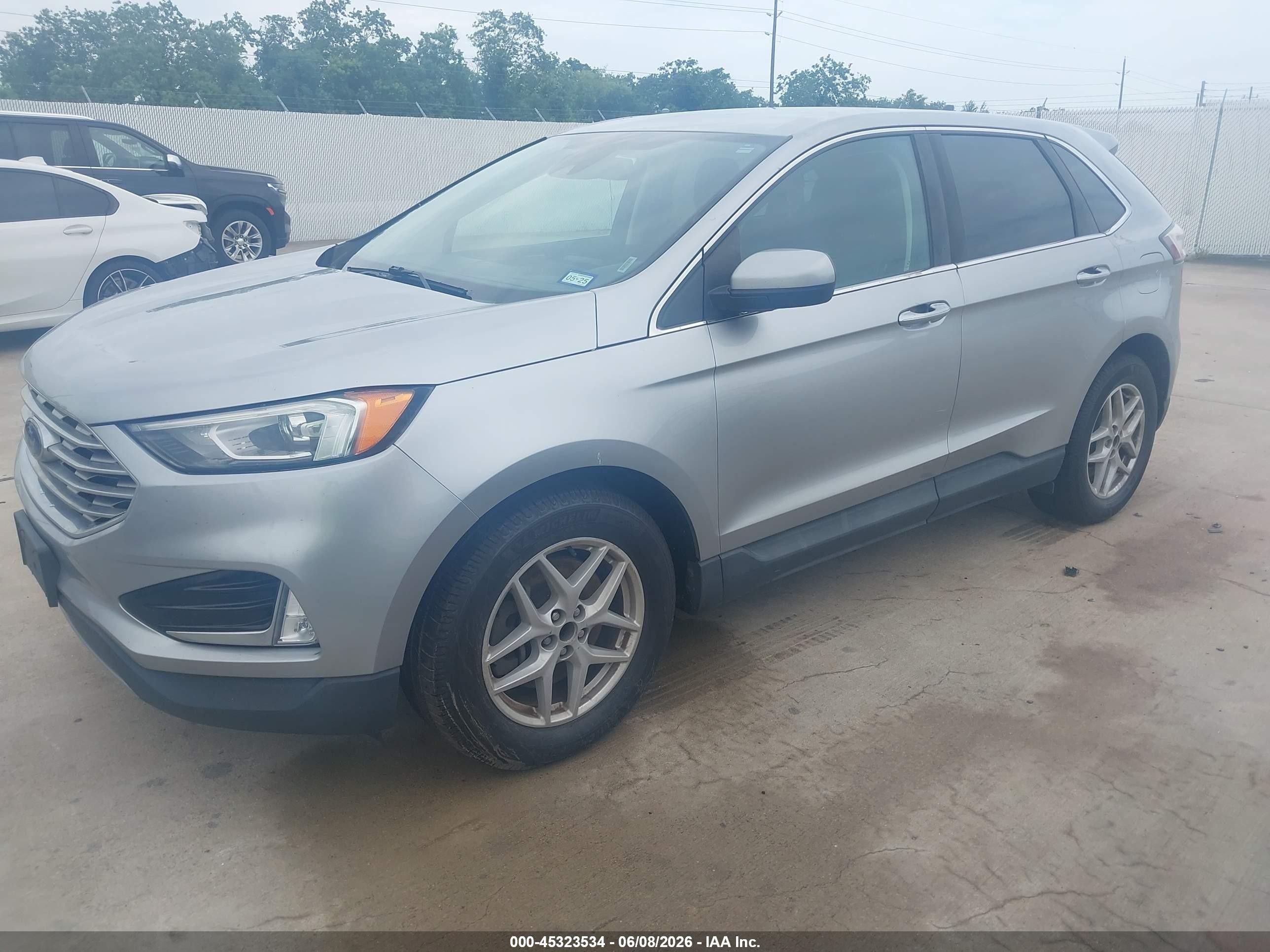 2021 Ford Edge Sel Silver vin: 2FMPK4J94MBA26582