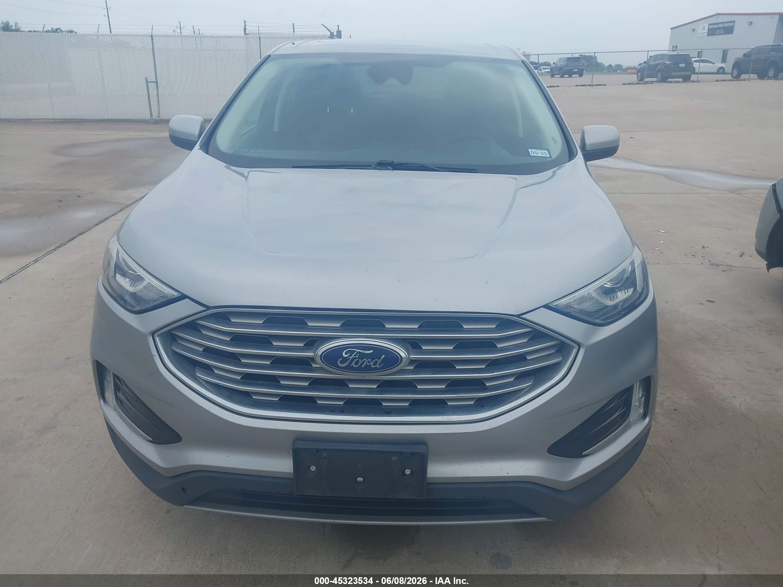 2021 Ford Edge Sel Silver vin: 2FMPK4J94MBA26582