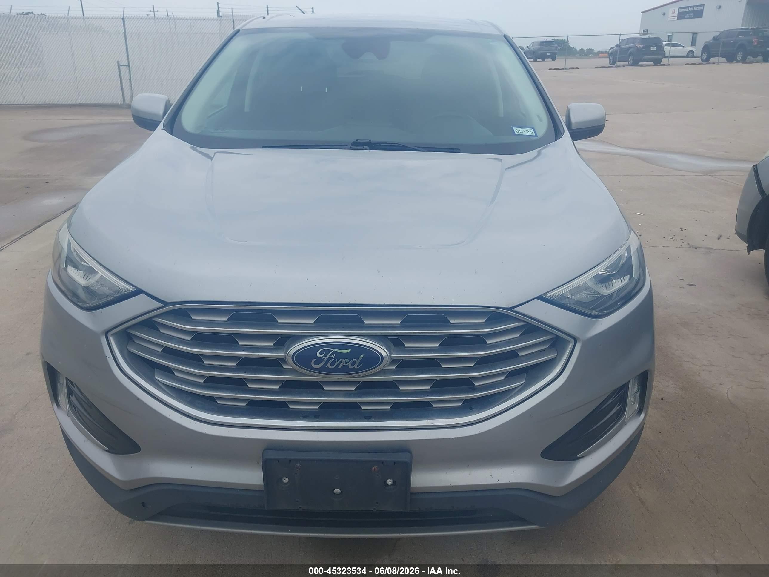 2021 Ford Edge Sel Silver vin: 2FMPK4J94MBA26582