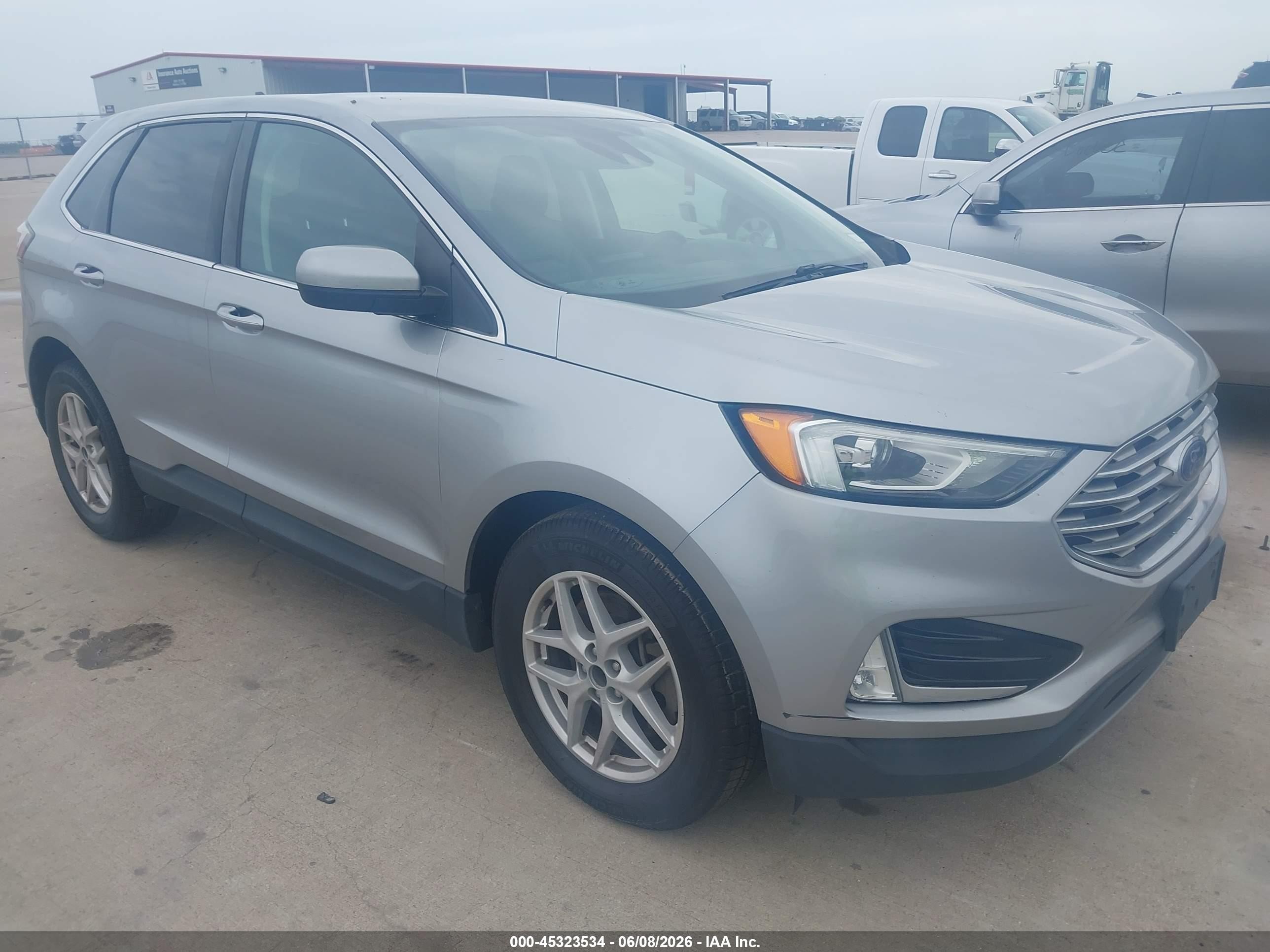 2021 Ford Edge Sel Silver vin: 2FMPK4J94MBA26582
