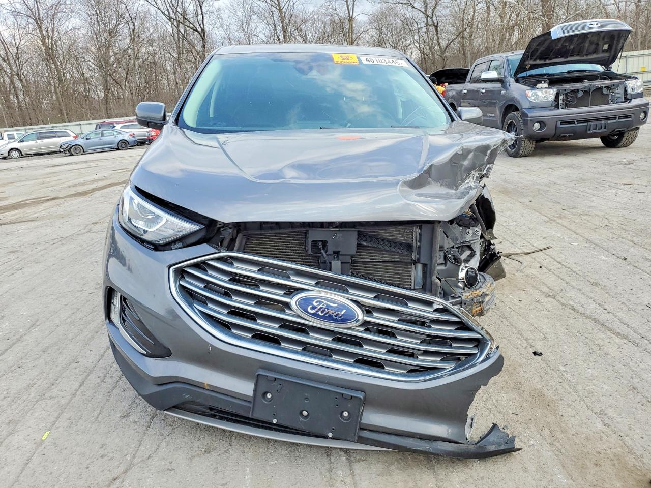 2021 Ford Edge Sel Gray vin: 2FMPK4J94MBA43656