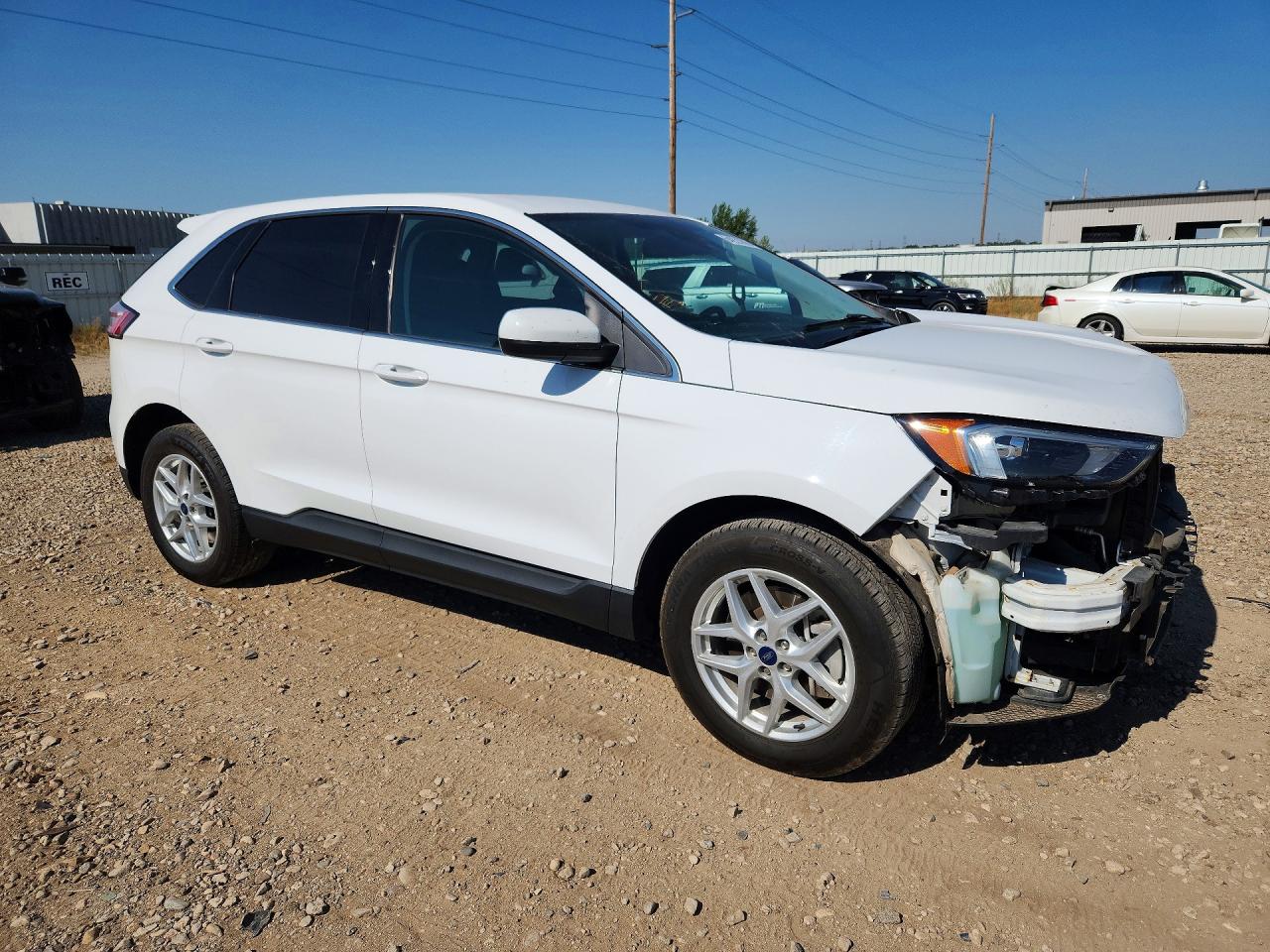 2022 Ford Edge Sel White vin: 2FMPK4J94NBA69210