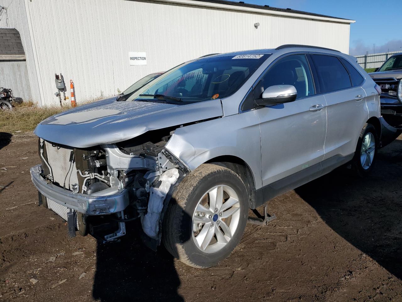 2017 Ford Edge Sel Серебряный vin: 2FMPK4J95HBB68168