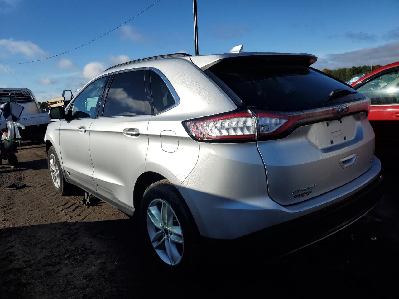 2017 Ford Edge Sel Серебряный vin: 2FMPK4J95HBB68168