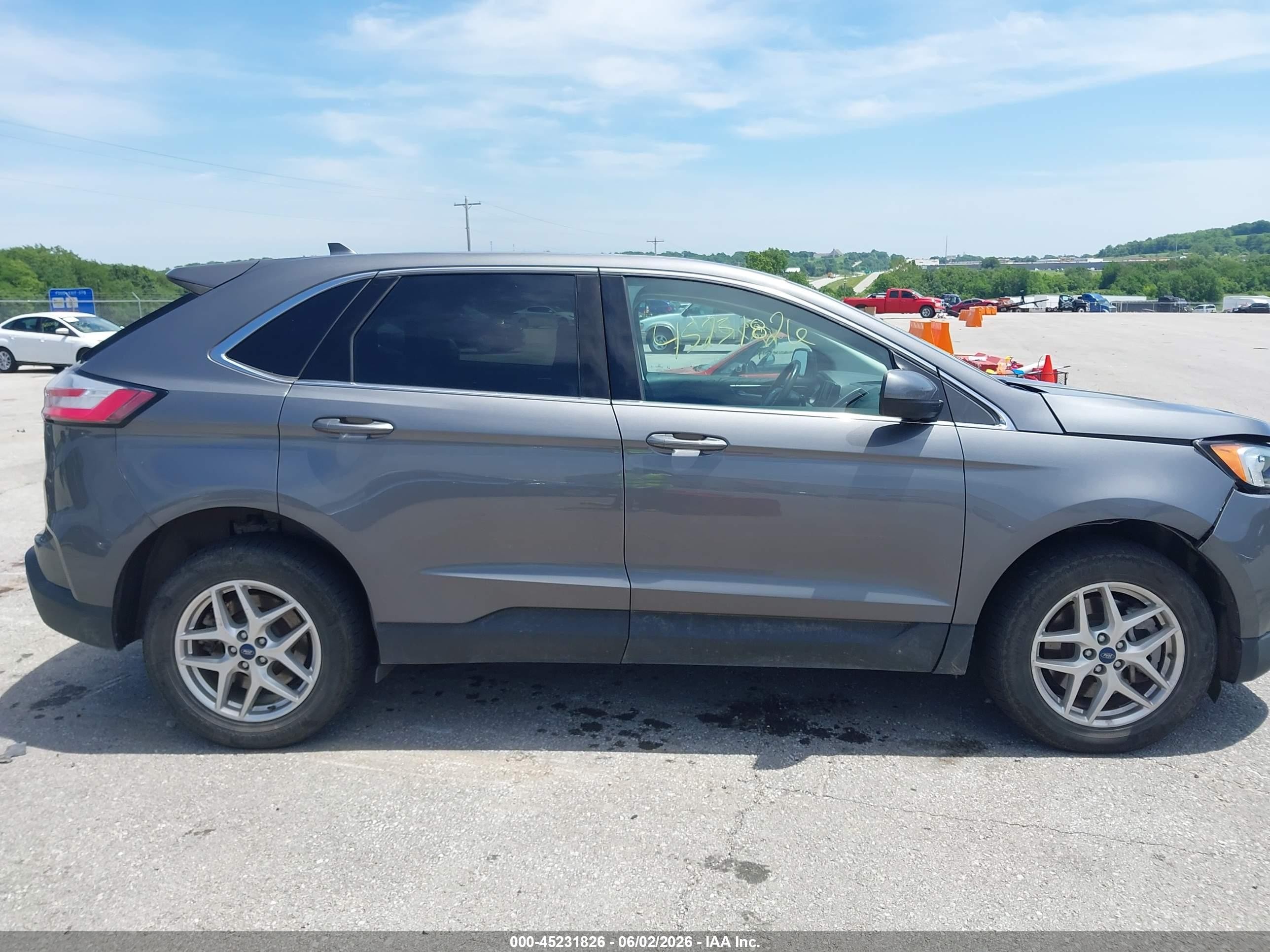 2022 Ford Edge Sel Gray vin: 2FMPK4J95NBA53775