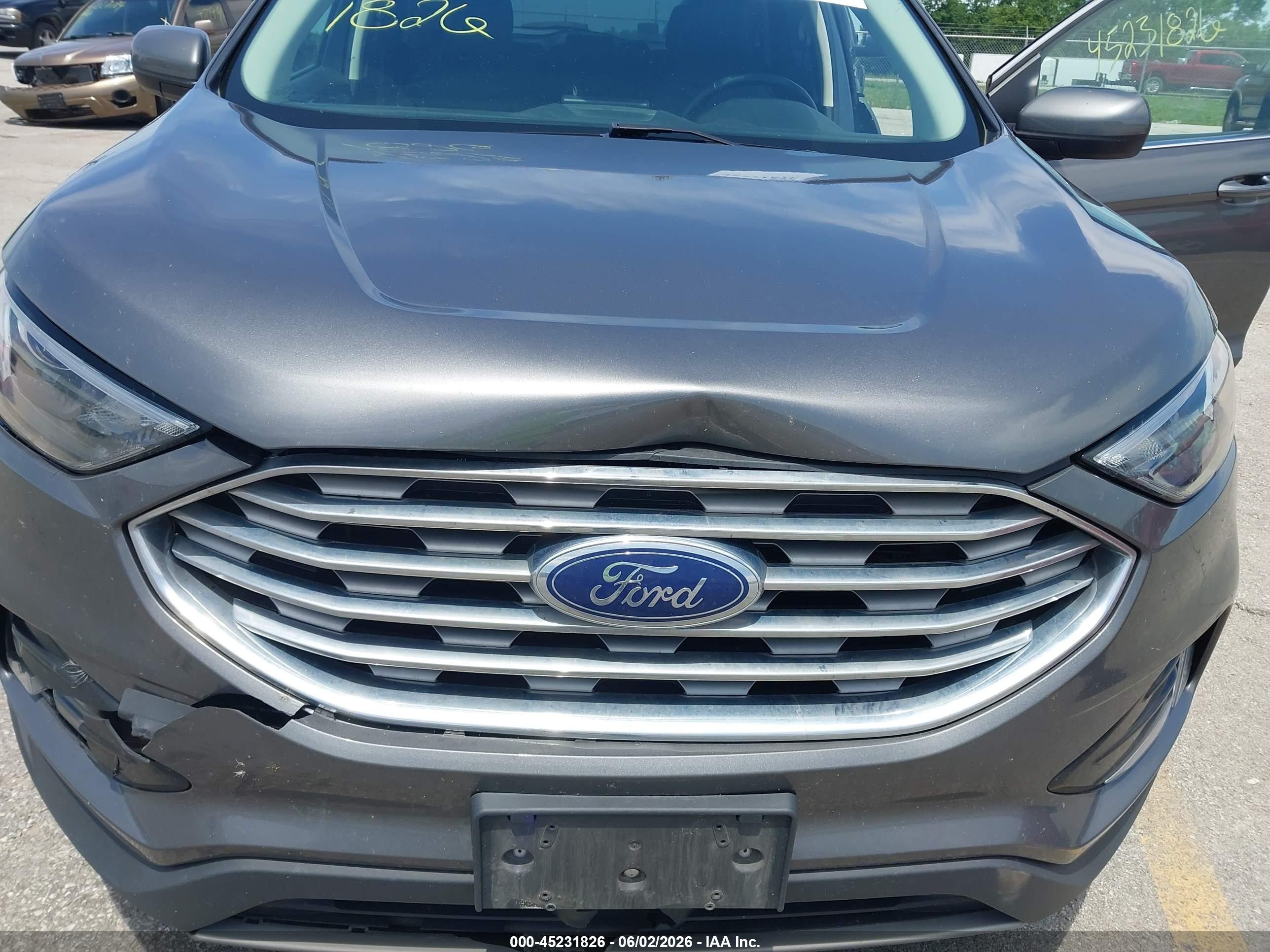 2022 Ford Edge Sel Gray vin: 2FMPK4J95NBA53775
