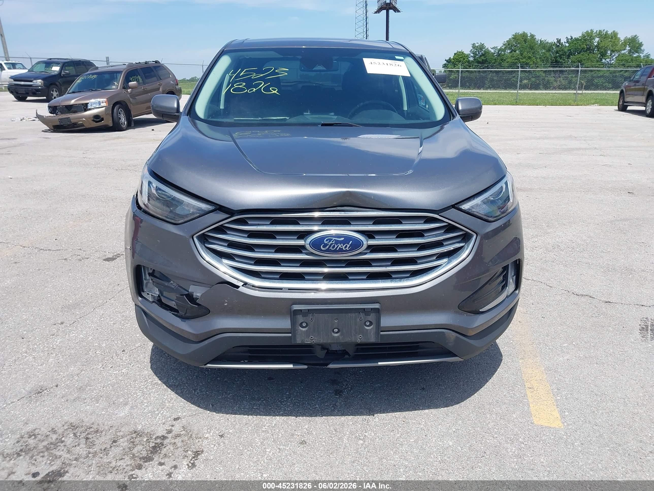 2022 Ford Edge Sel Gray vin: 2FMPK4J95NBA53775