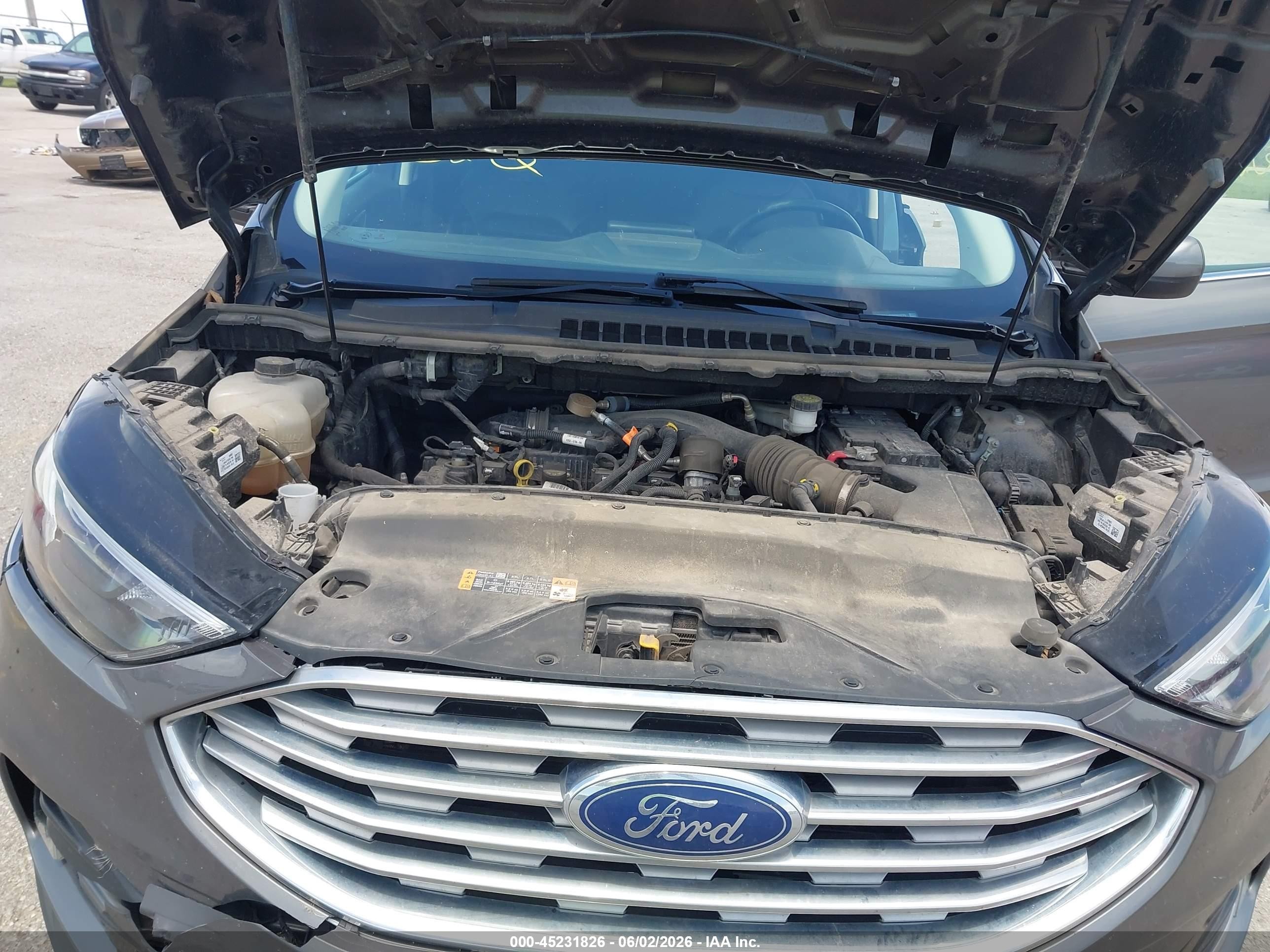 2022 Ford Edge Sel Gray vin: 2FMPK4J95NBA53775