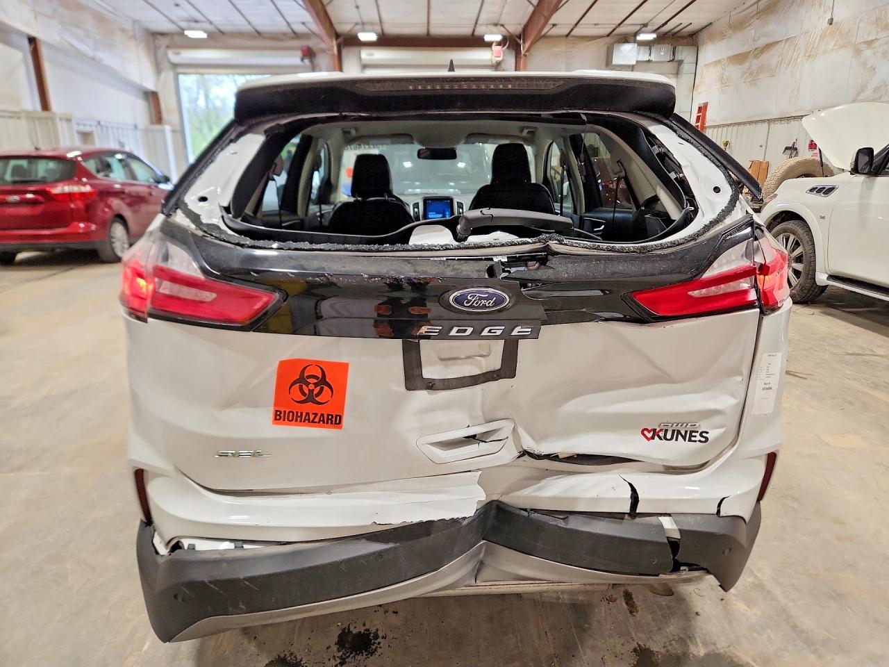 2024 Ford Edge Sel White vin: 2FMPK4J95RBA72042