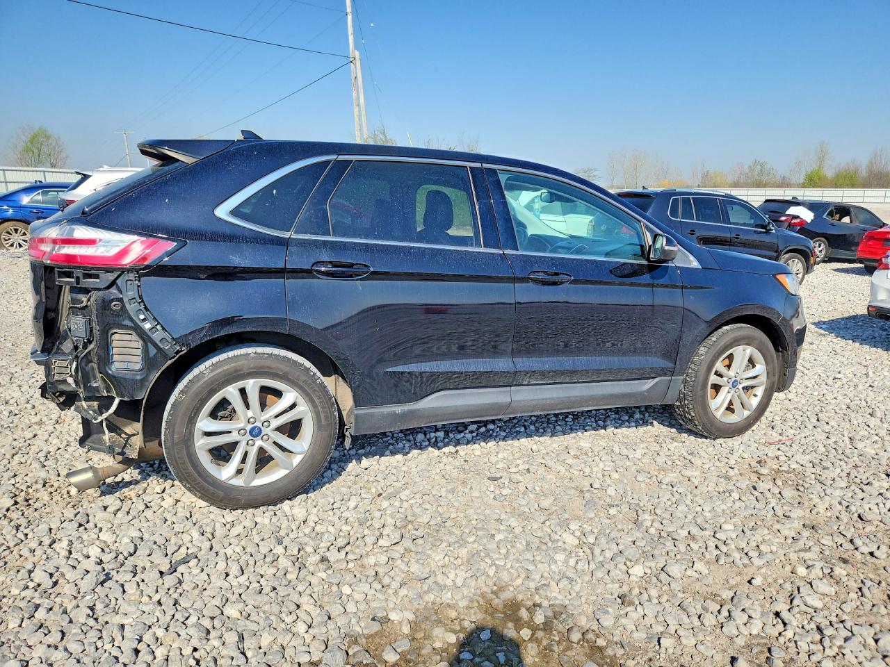 2020 Ford Edge Sel Black vin: 2FMPK4J96LBA41437