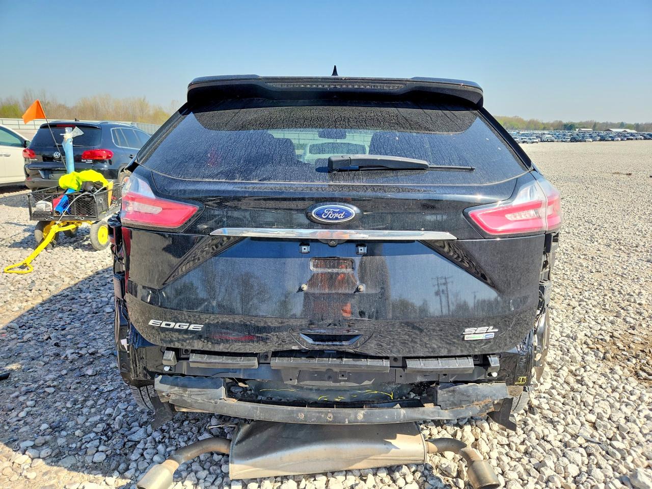 2020 Ford Edge Sel Black vin: 2FMPK4J96LBA41437