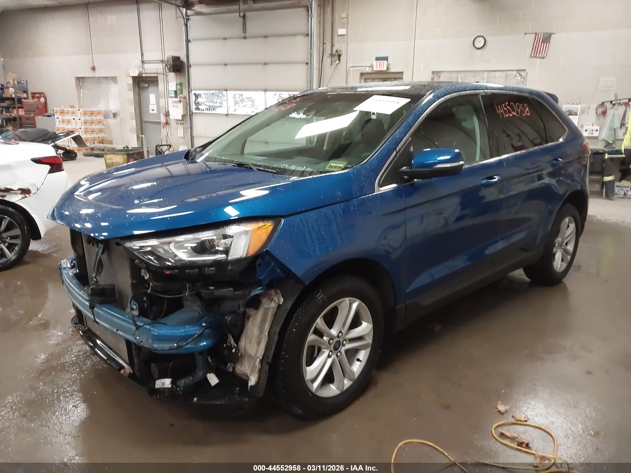 2020 Ford Edge Sel Синий vin: 2FMPK4J96LBB26763