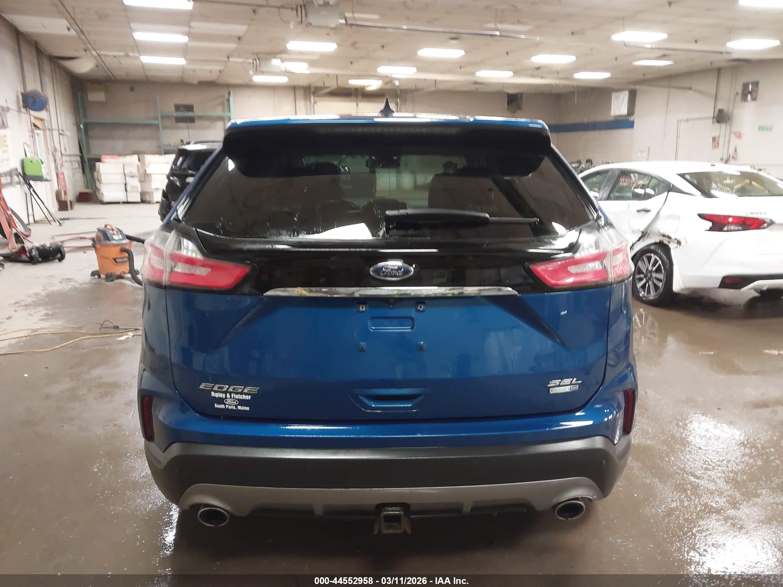 2020 Ford Edge Sel Синий vin: 2FMPK4J96LBB26763