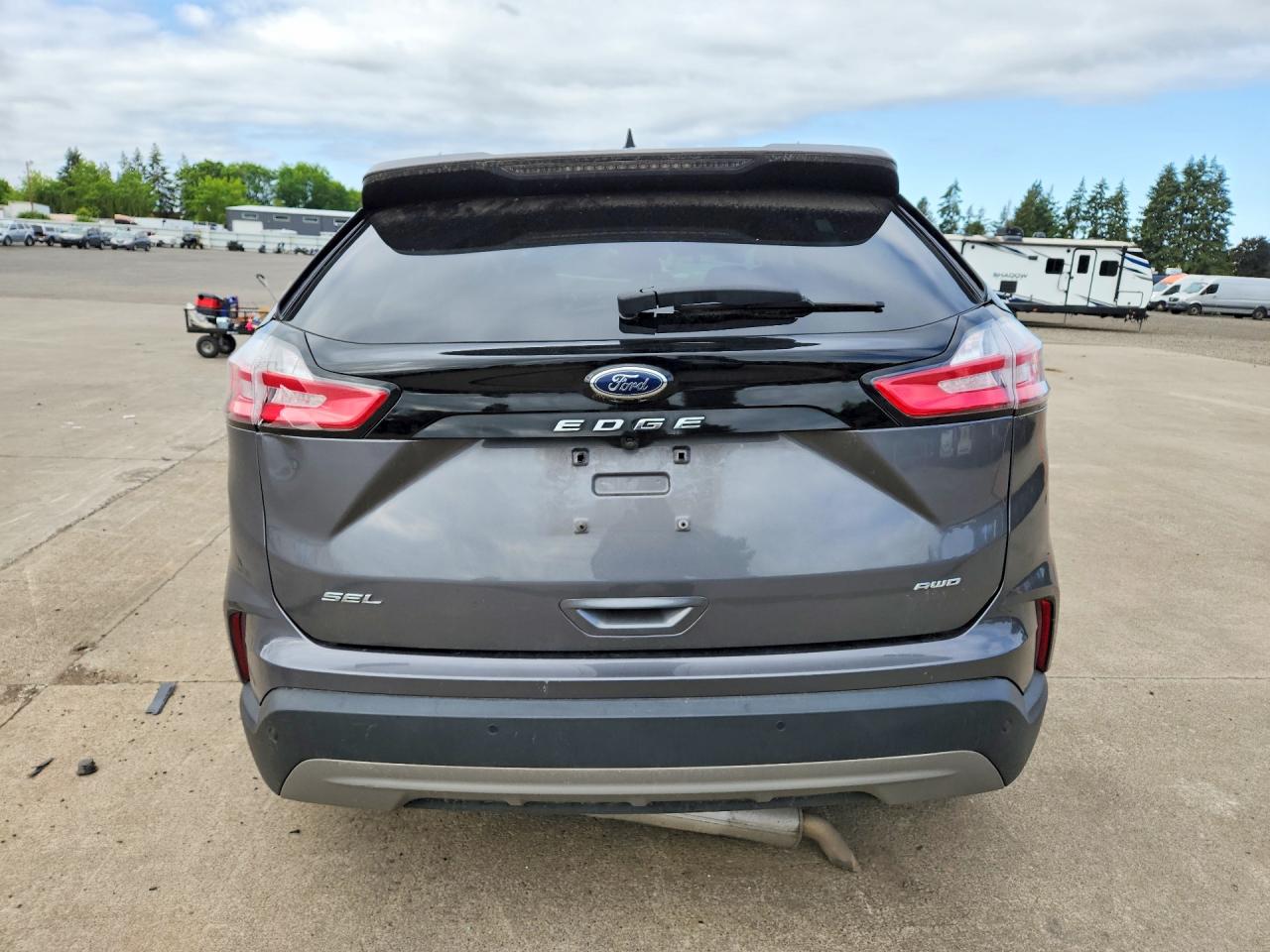 2022 Ford Edge Sel Gray vin: 2FMPK4J96NBA41165
