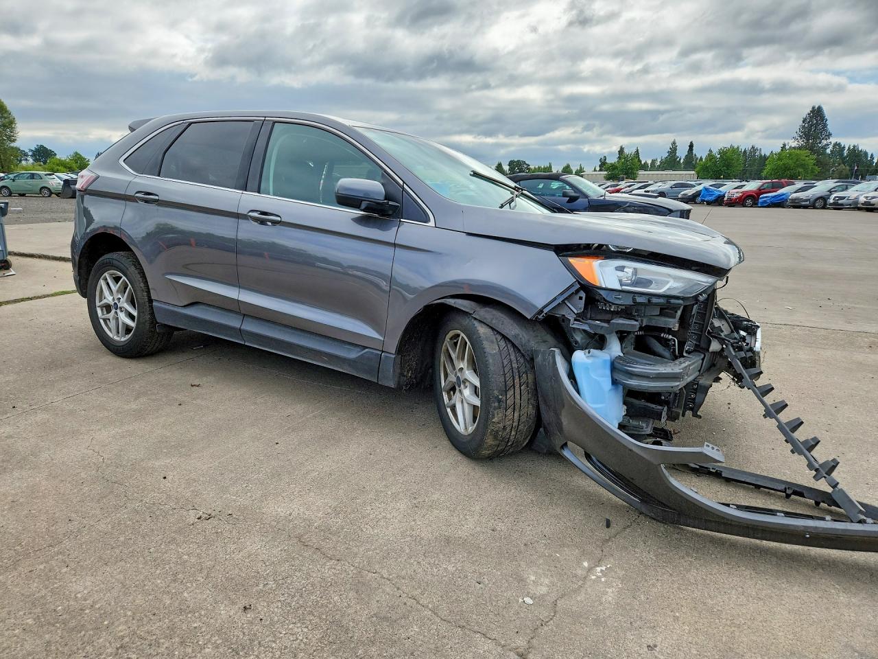 2022 Ford Edge Sel Gray vin: 2FMPK4J96NBA41165