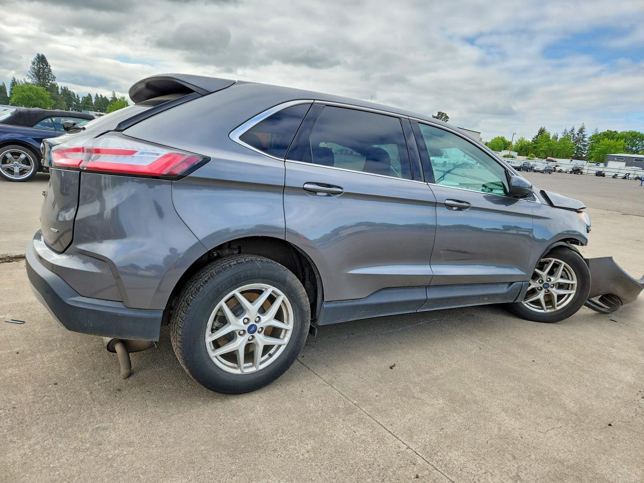2022 Ford Edge Sel Gray vin: 2FMPK4J96NBA41165