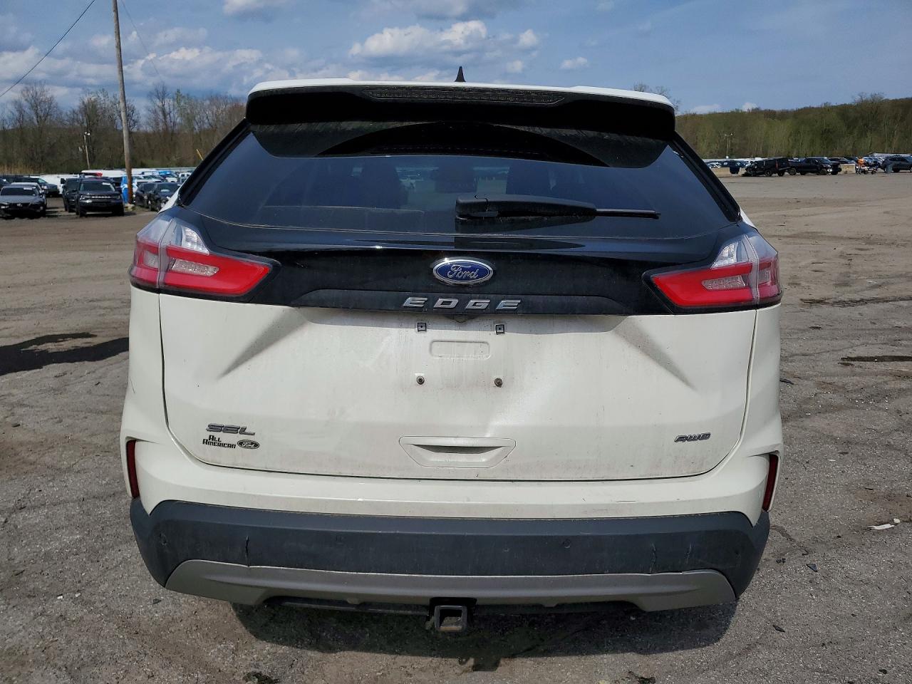 2024 Ford Edge Sel Белый vin: 2FMPK4J96RBA13470