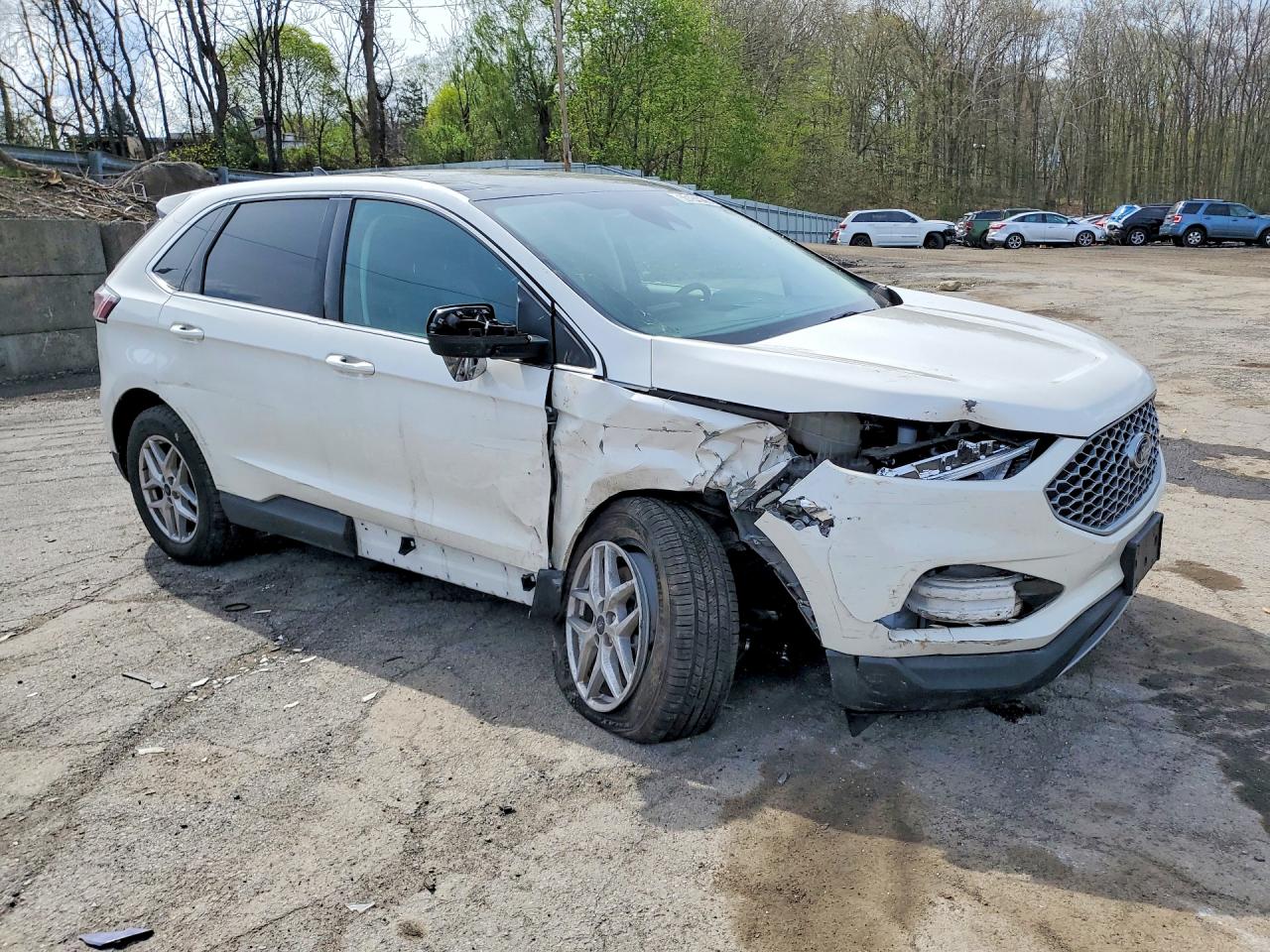 2024 Ford Edge Sel Белый vin: 2FMPK4J96RBA13470