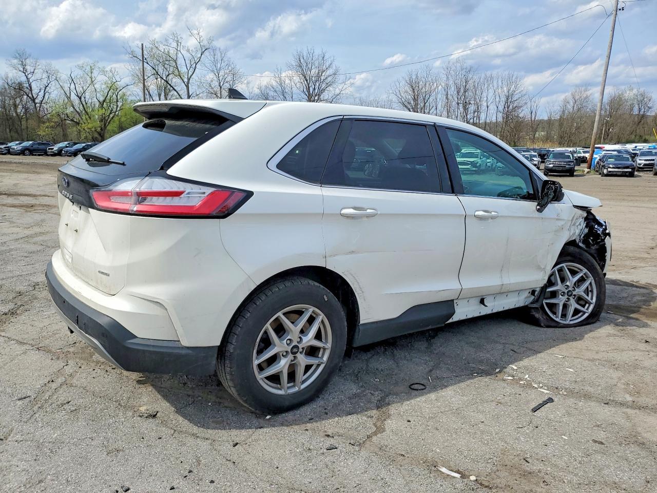 2024 Ford Edge Sel Белый vin: 2FMPK4J96RBA13470