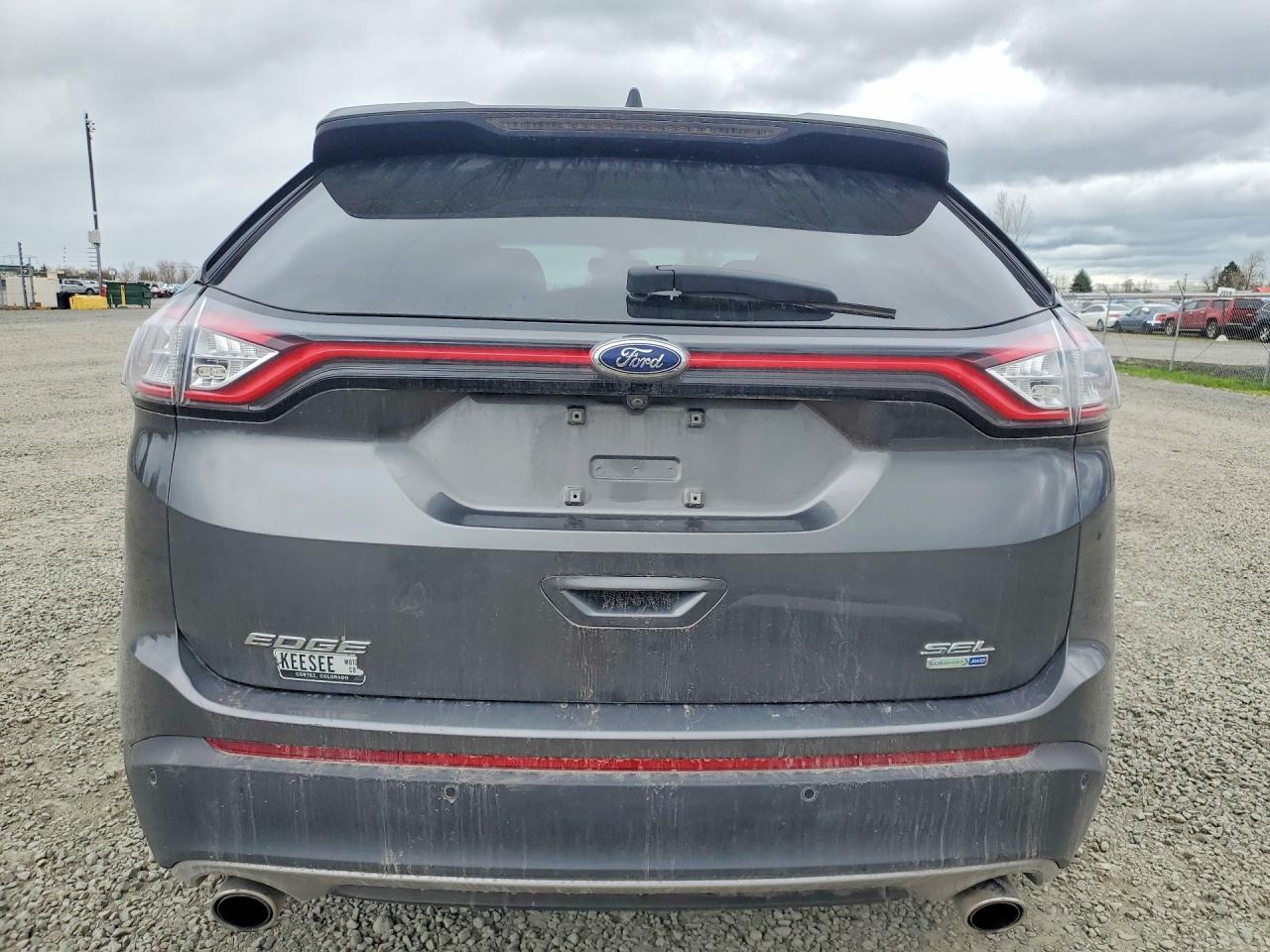2017 Ford Edge Sel Charcoal vin: 2FMPK4J97HBB79625