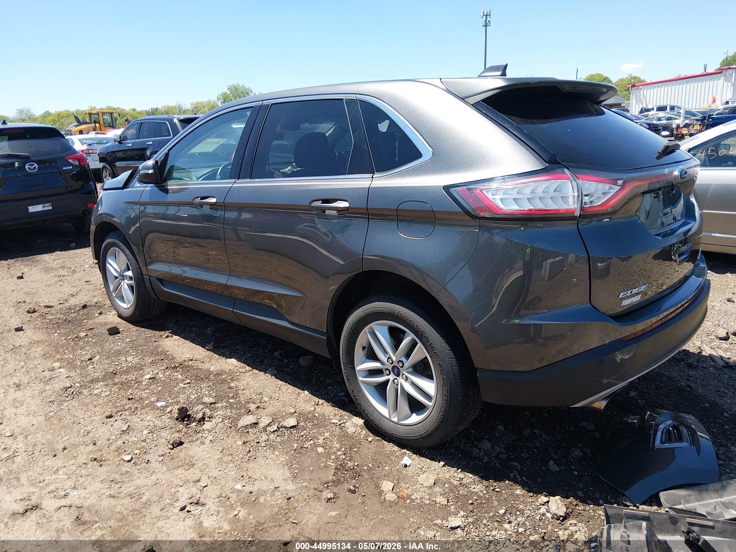 2017 Ford Edge Sel Серый vin: 2FMPK4J97HBB88082