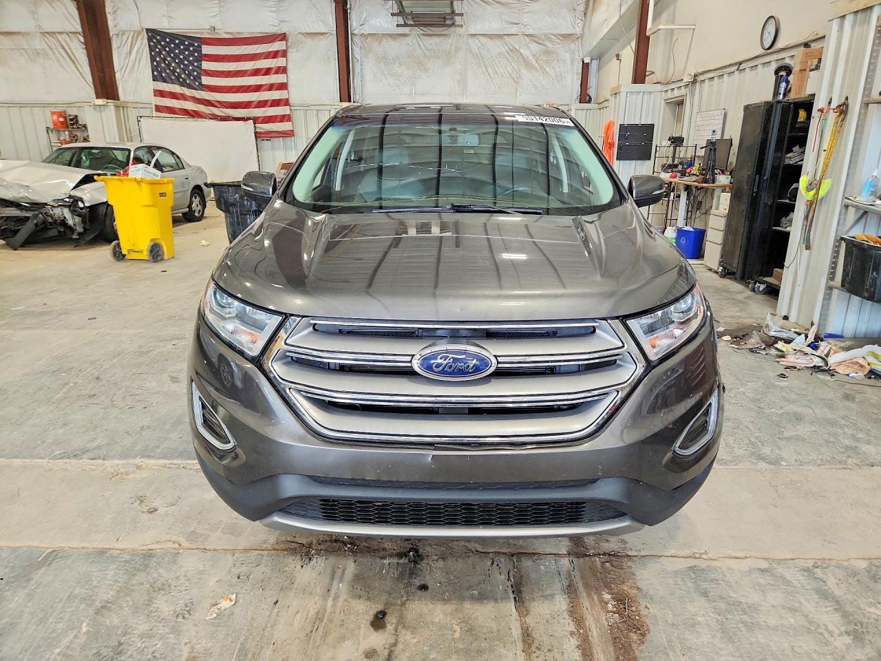 2017 Ford Edge Sel Gray vin: 2FMPK4J97HBC48524