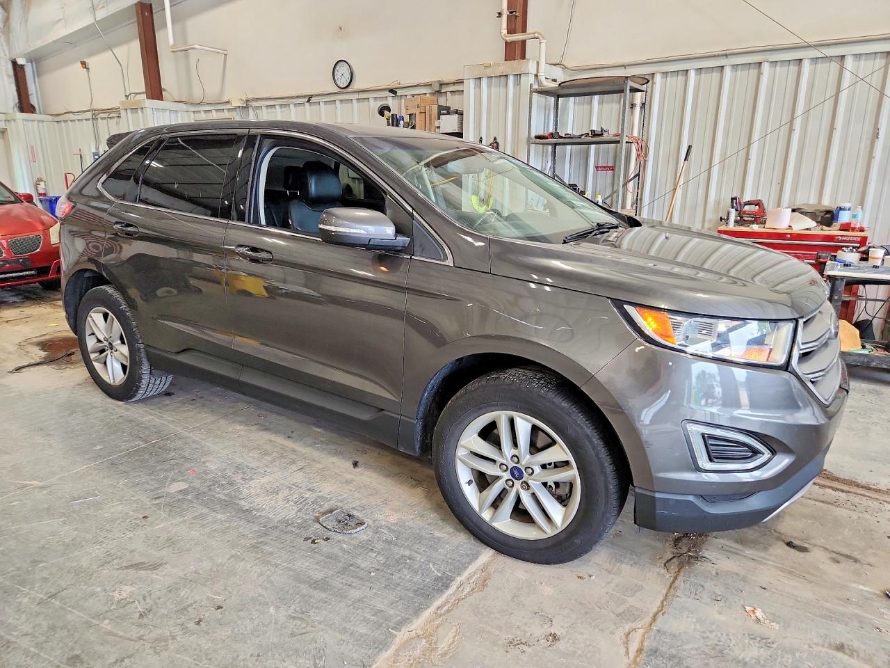 2017 Ford Edge Sel Gray vin: 2FMPK4J97HBC48524