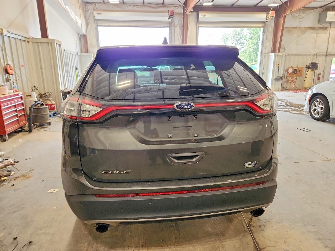 2017 Ford Edge Sel Gray vin: 2FMPK4J97HBC48524