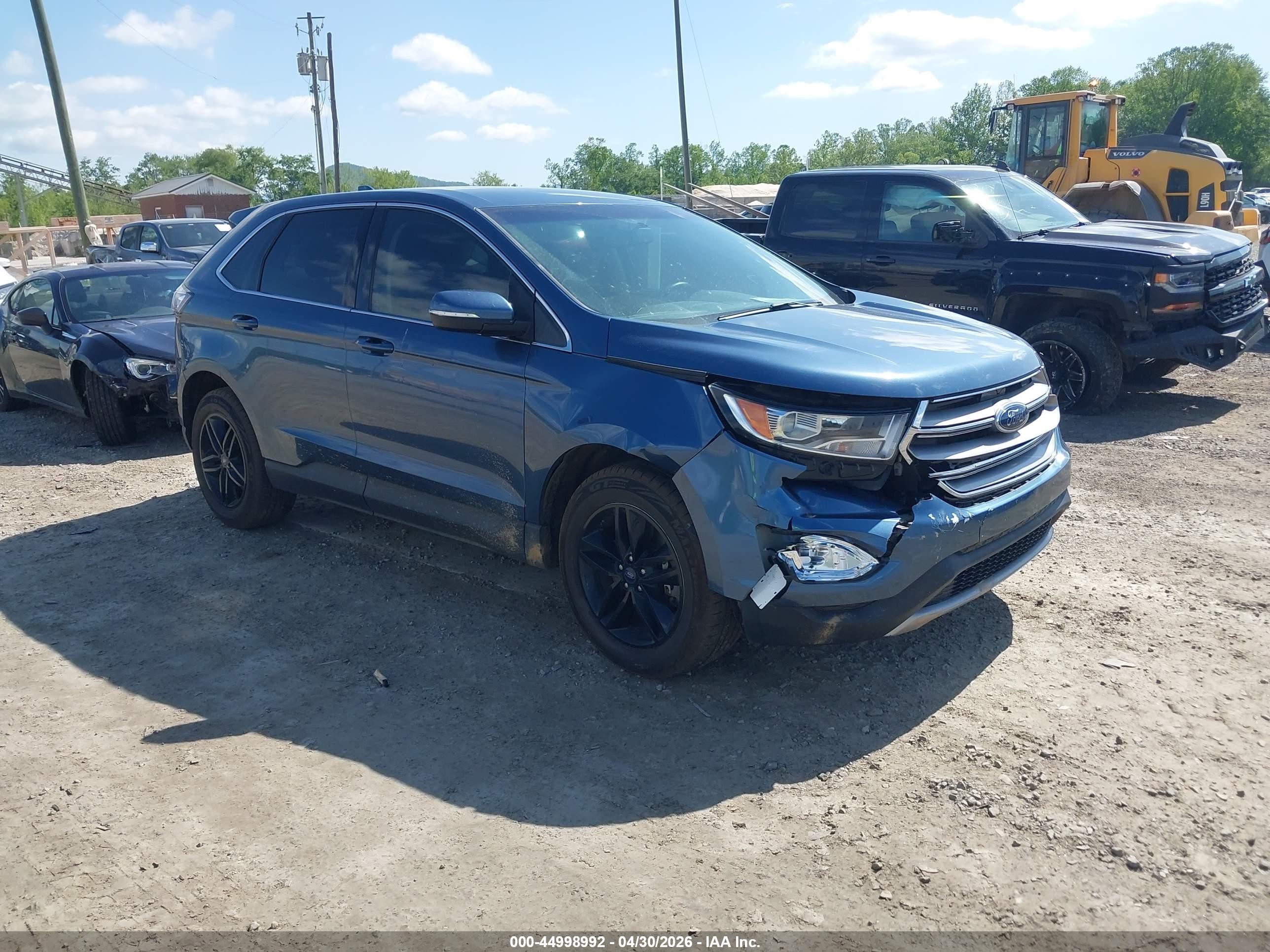 2018 Ford Edge Sel Синий vin: 2FMPK4J97JBB99623