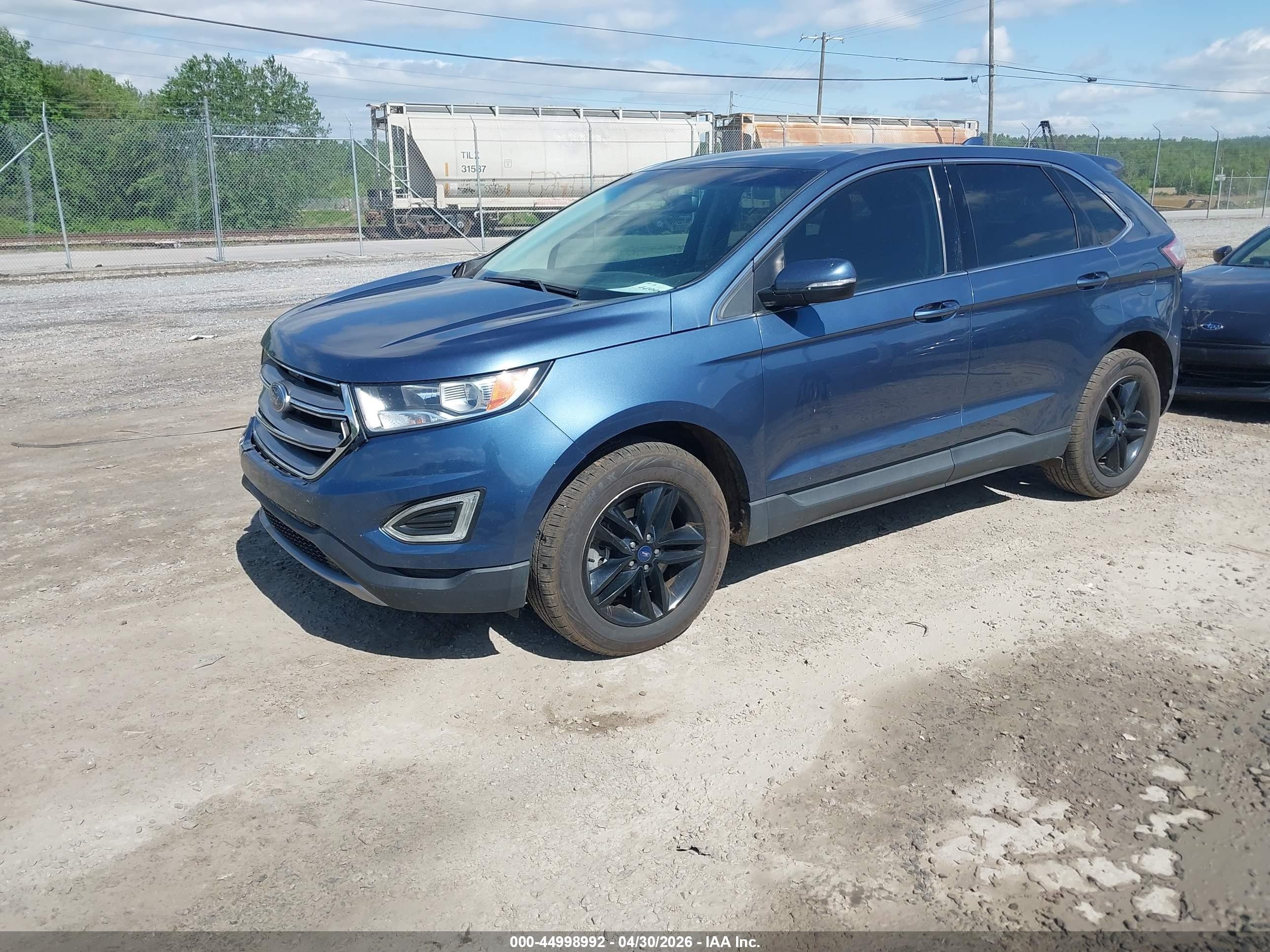 2018 Ford Edge Sel Синий vin: 2FMPK4J97JBB99623